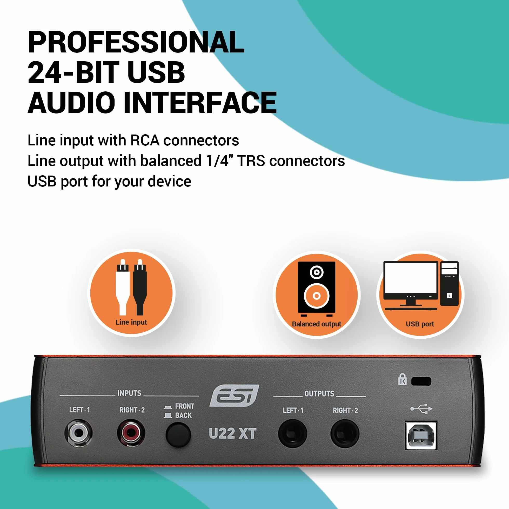 ESI U22 XT cosMik Set Professional Studio Recording Bundle