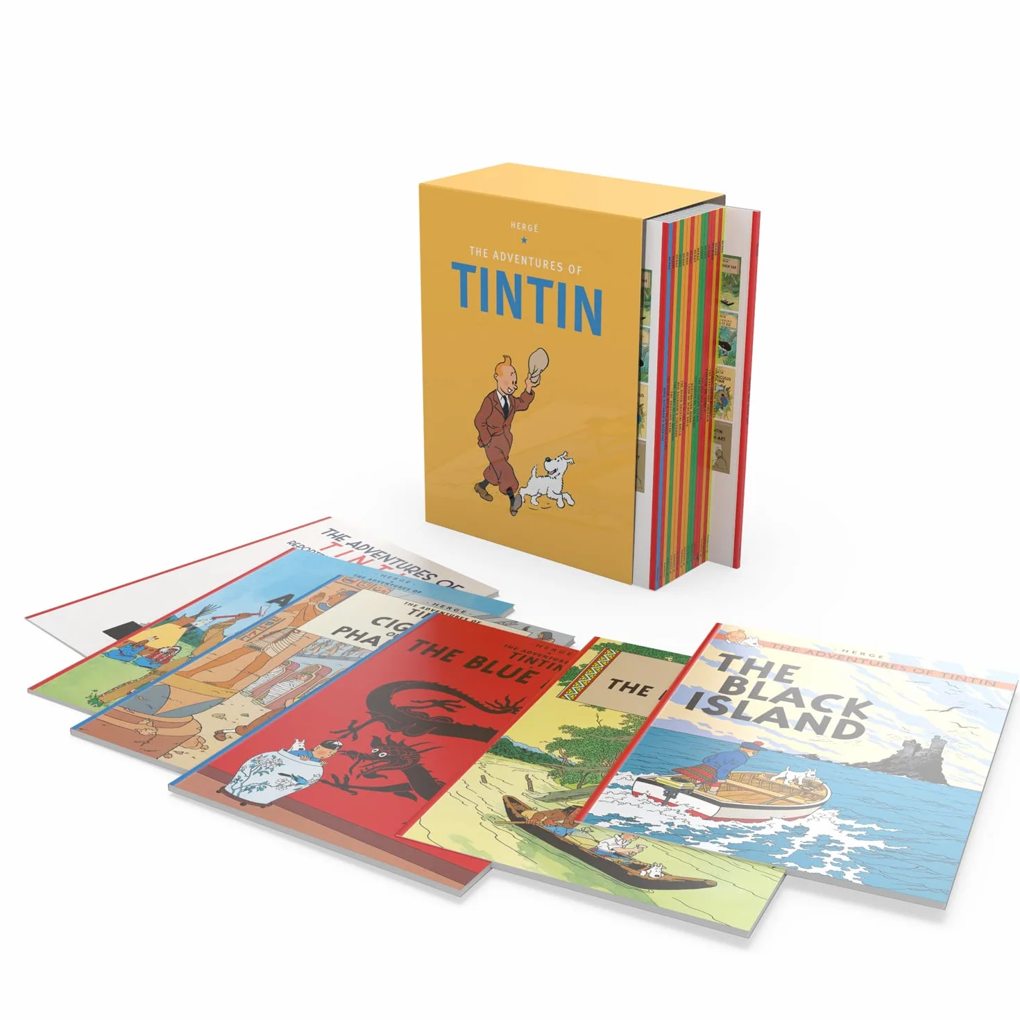 Tintin Paperback Boxed Set 23 titles: Complete Paperback Slipcase: The Complete Official Classic Children’s Illustrated Mystery Adventure Series