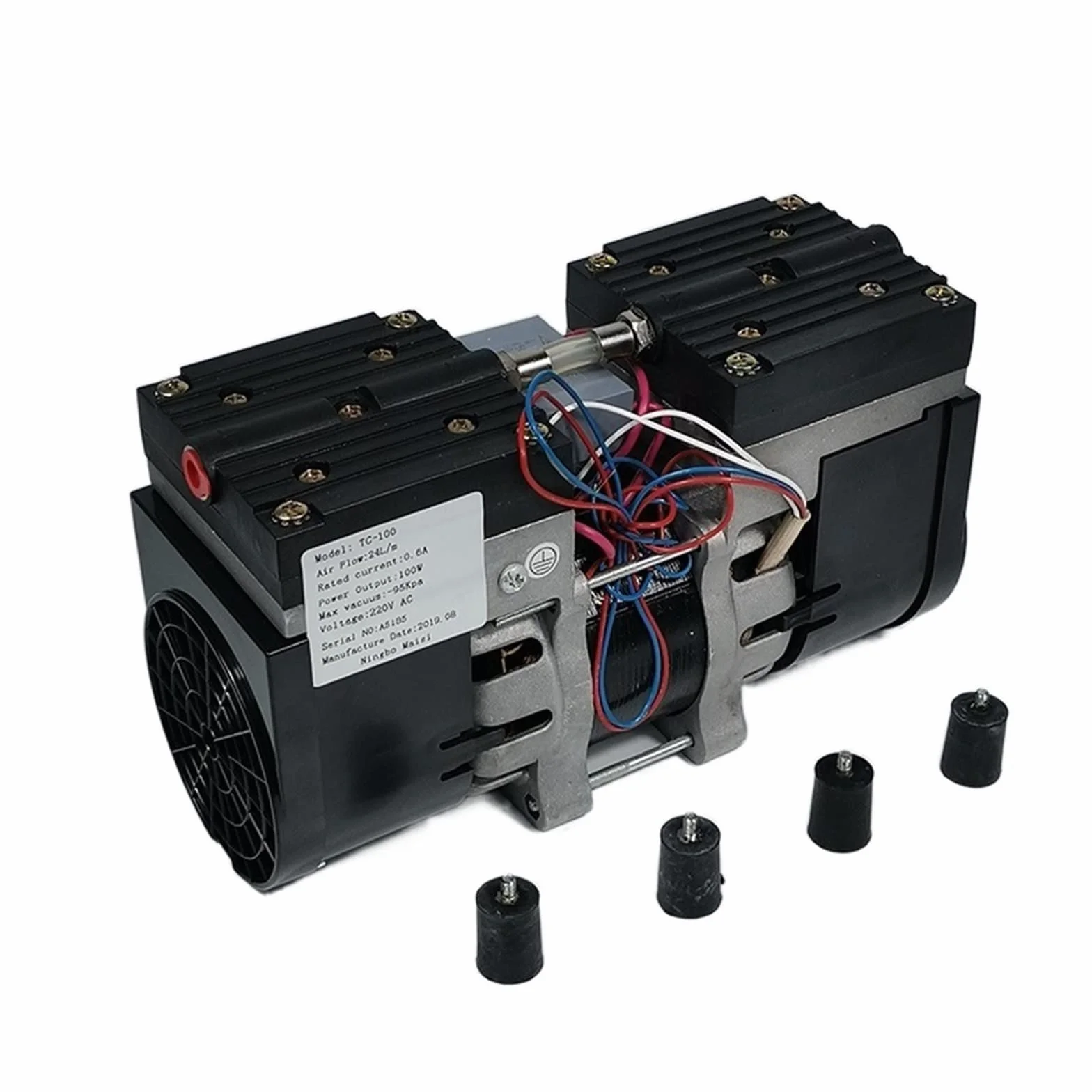 Pompa membranowa TC-100 Bezolejowa membranowa pompa próżniowa 100w Medyczna wyciszona pompa z przepływem próżni 24L/min