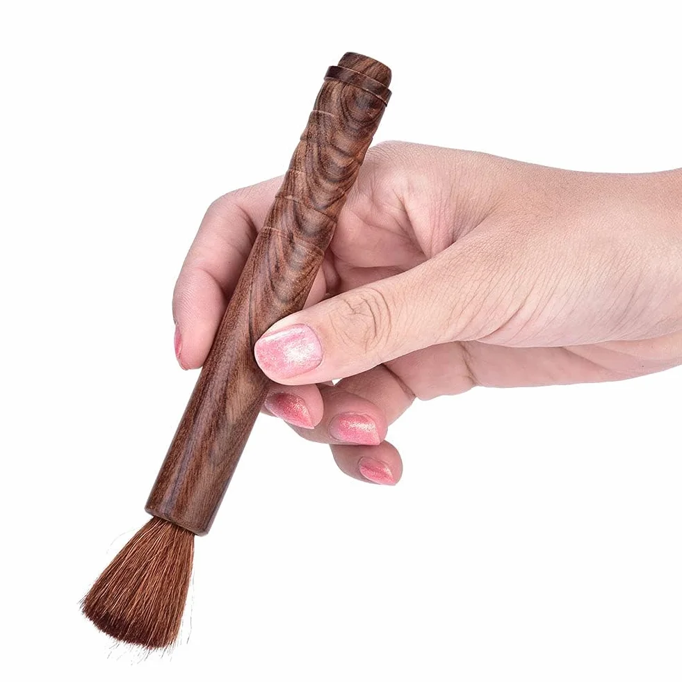 Szczotka do Czyszczenia Skrzypiec, Szczotka do Wełny z Uchwytem z Litego Drewna Narzędzie do Pielęgnacji Skrzypiec Kalafonia Instrument Muzyczny Szczotka do Czyszczenia i (Palisander)
