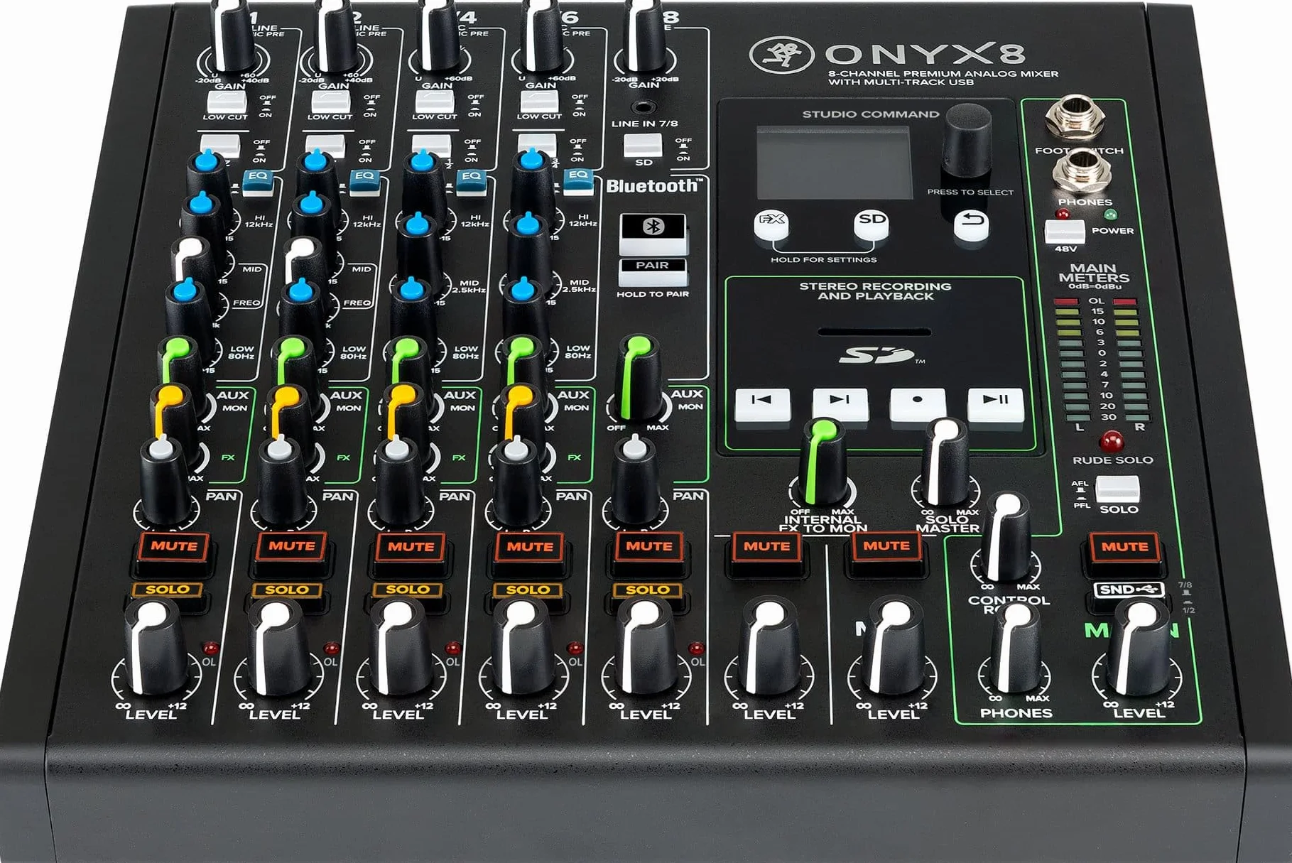 MACKIE Onyx8 8-kanałowy mikser analogowy z USB Multi-Trace