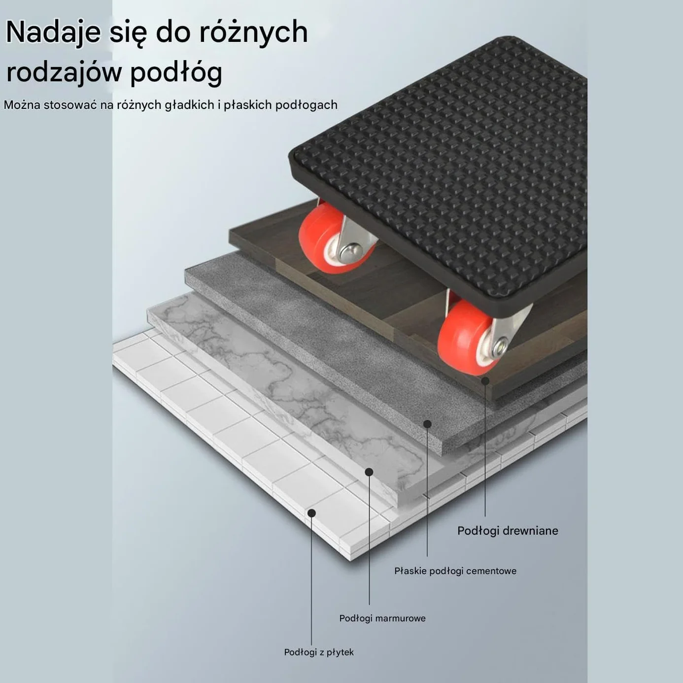 Przesuwaki Do Mebli Na Kółkach | 500 Kg Wózki Transportowe Do Użytku Domowego,Obrotowy Podnośnik 360° Sprzętów I Mebli Włączając Fortepian Stół Szafę Kanapę Lodówkę Pranie