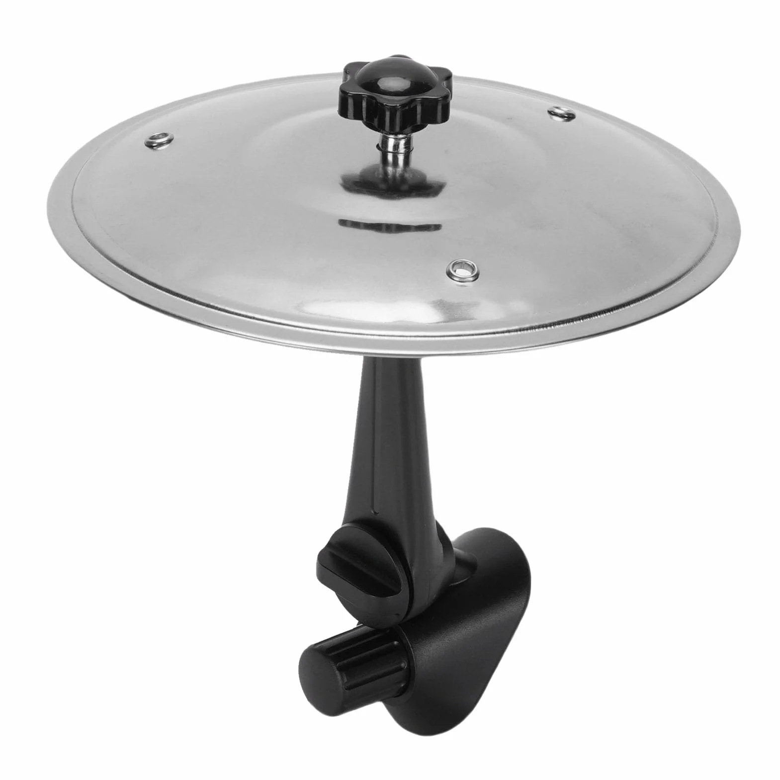 RiToEasysports CARMAC CYMBAL AIR AIR CENT MINI DRUM CYMBAL CLIPON Rodzaj Pulpitów Samochodowych z Regulowanym Stopem ABS ABS dla Miłośników Muzyki Perkusistów (SILVER)