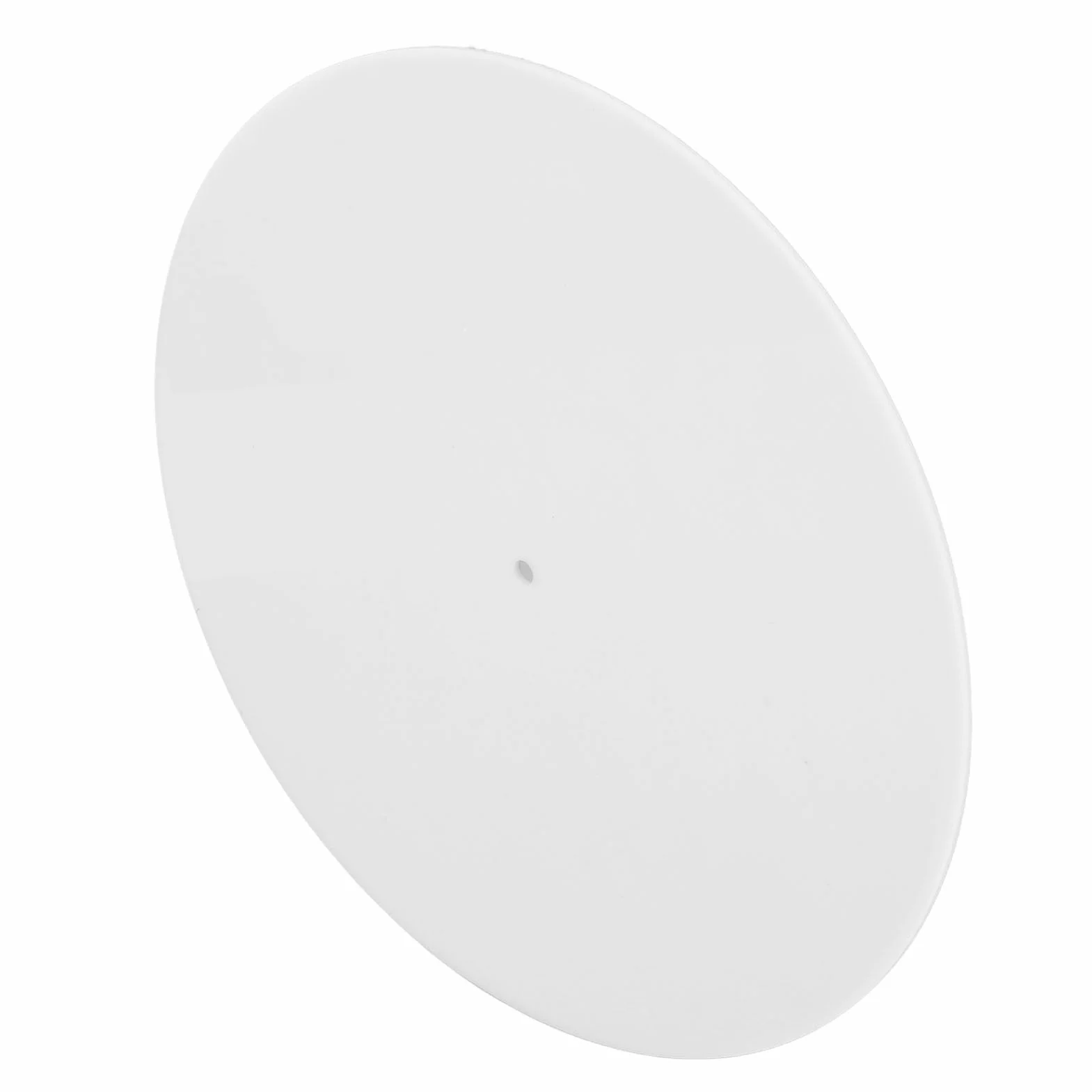 Akrylowa Mata Pod Gramofon, Podkładka Pod Talerz do 12-calowego Gramofonu, Redukuje Hałas i Dźwięki Powodowane Przez ładunki Elektrostatyczne i Kurz, Antystatyczna Mata Pod (WHITE)