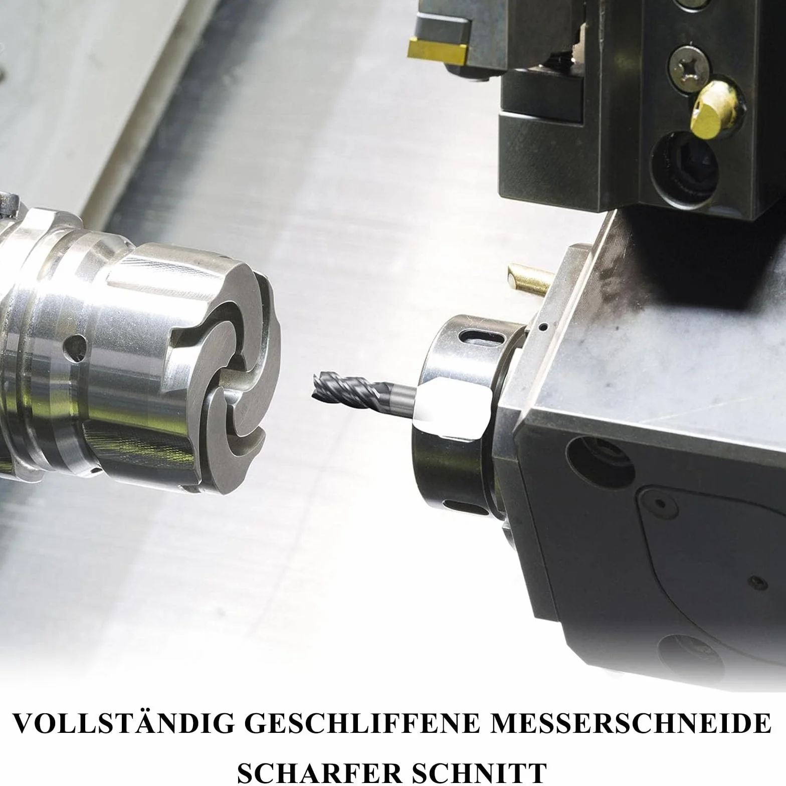 Frez trzpieniowy, 8 mm VHM CNC frez z twardego metalu, 4 flety, spiralne frezy tnące, do metalu, drewna, akrylu, tworzywa sztucznego