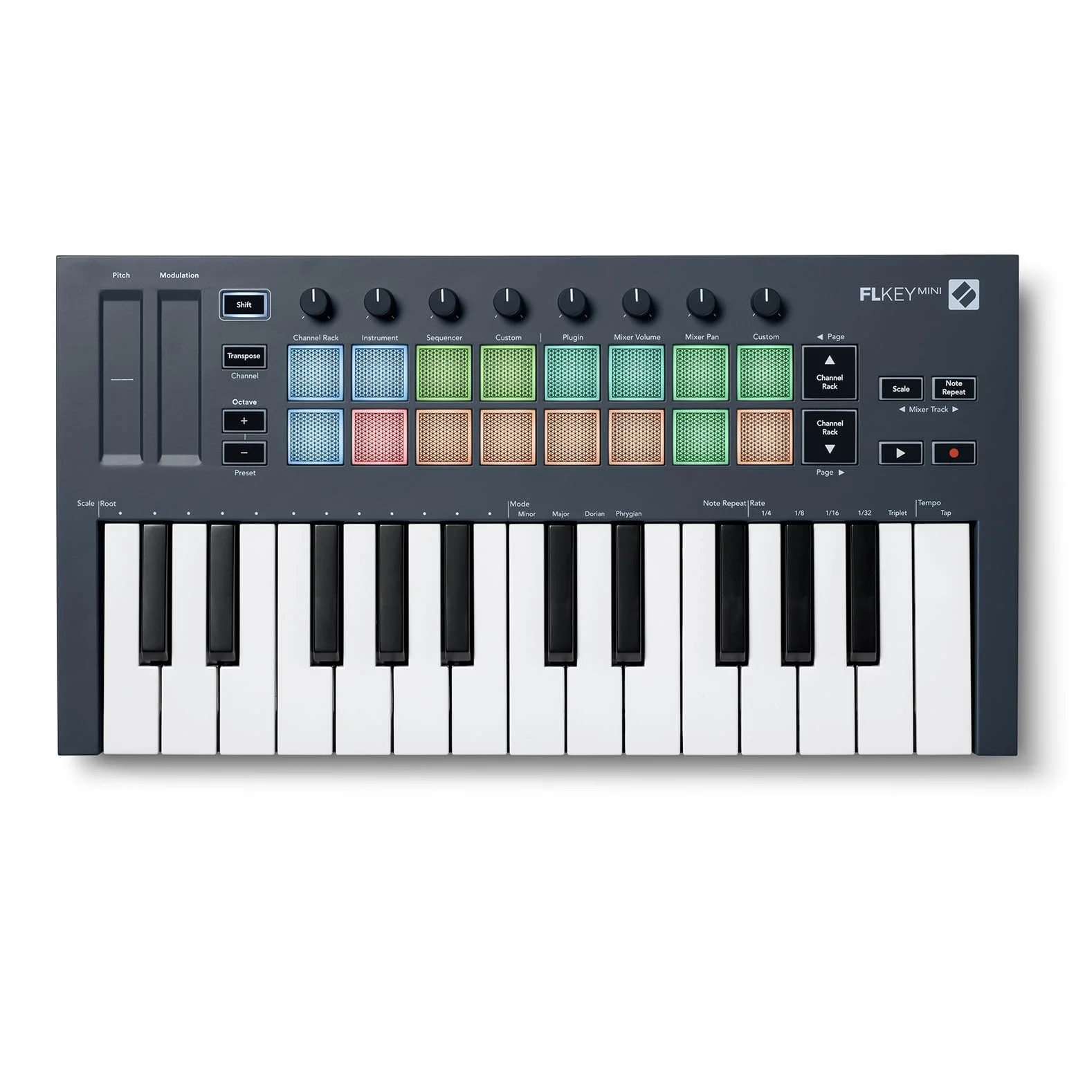 Novation FLkey Mini Kontroler klawiatury MIDI 25-klawiszowy USB z integracją FL Studio