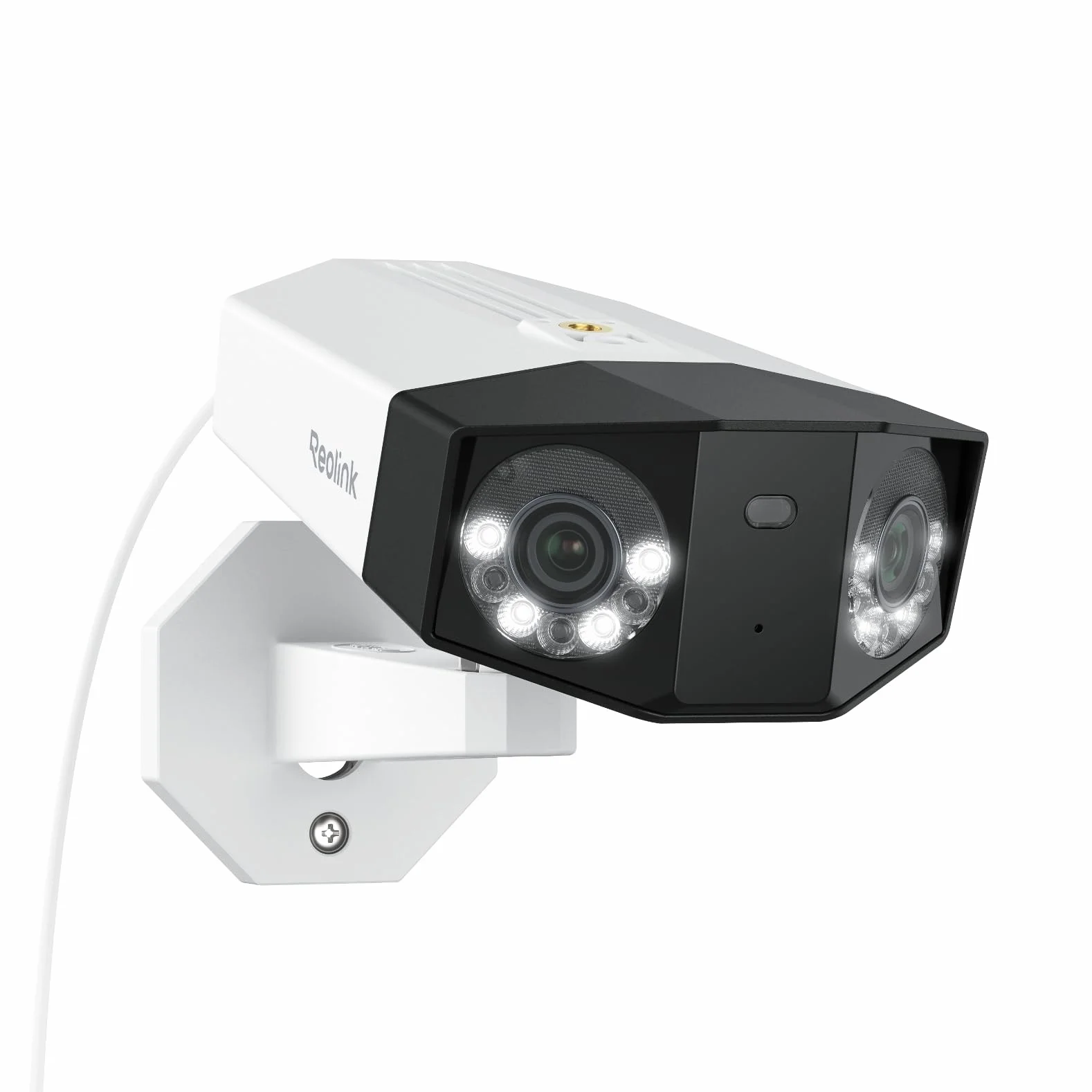 Reolink 16MP UHD Dual-Lens PoE Security Camera z widokiem panoramicznym 180°, śledzeniem ruchu, kolorowym widzeniem nocnym, wykrywaniem osób/pojazdów/zwierząt, 2-drożnym dźwiękiem, Duo 3 PoE