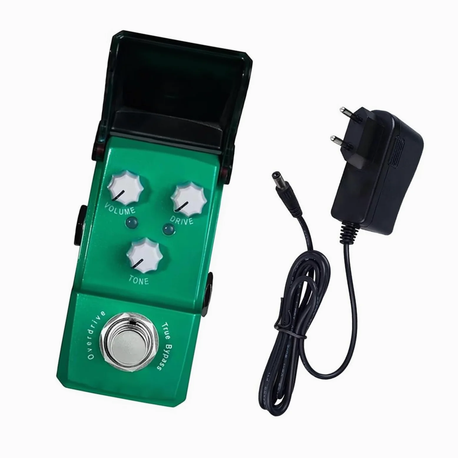 Standardowy Pedał Efektowy Do Gitary Efekt Gitarowy Green Overdrive Classic Retro Tone True Bypass Design(2)