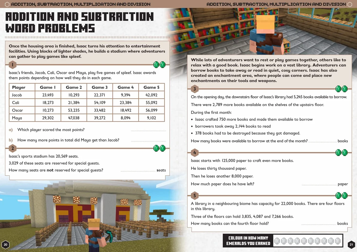 Minecraft Maths Ages 9-10: Official Workbook