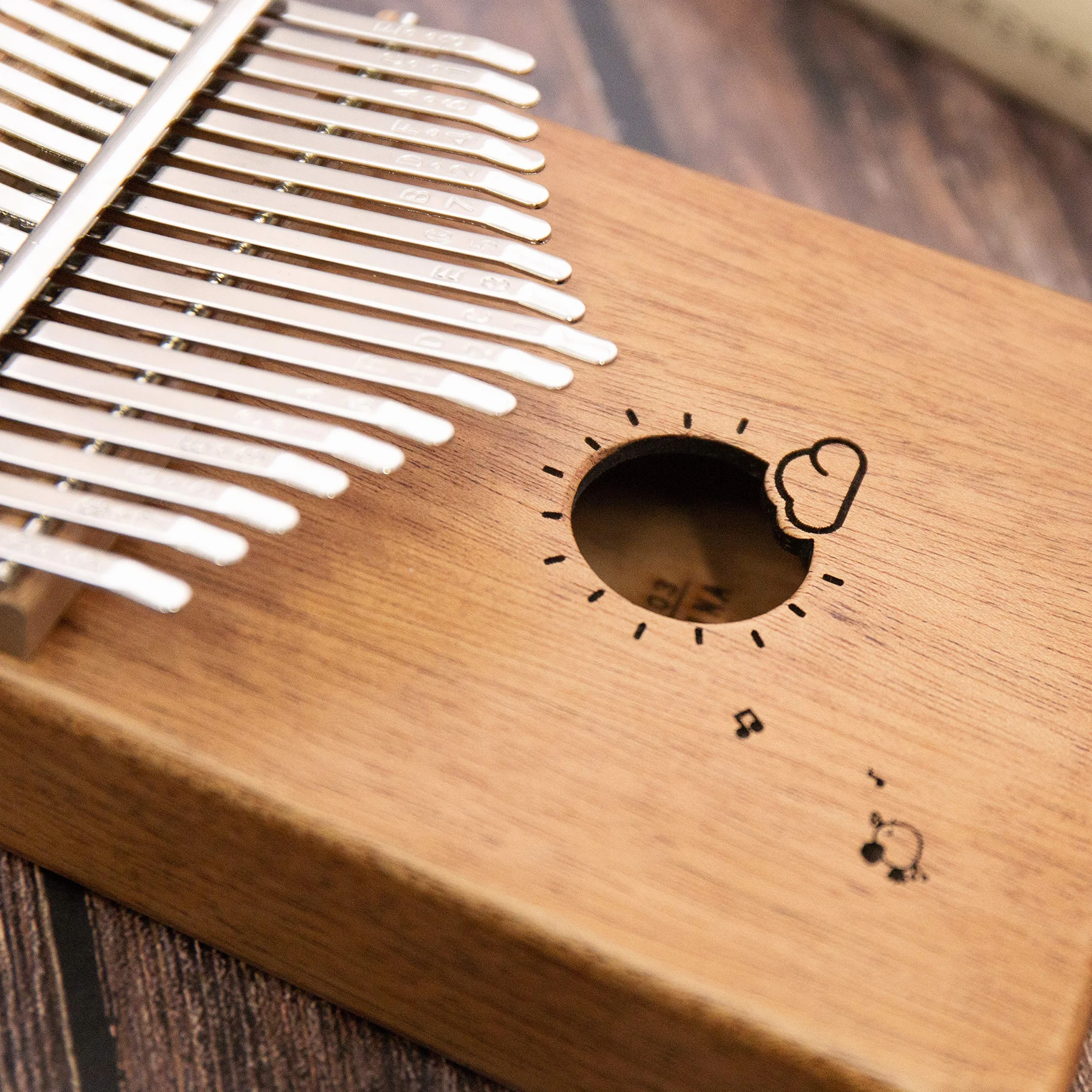 Kalimba 17 klawiszy kciuk palec fortepian - Mbira - solidny mahoń i przenośny, z torbą do przenoszenia i instrukcją obsługi