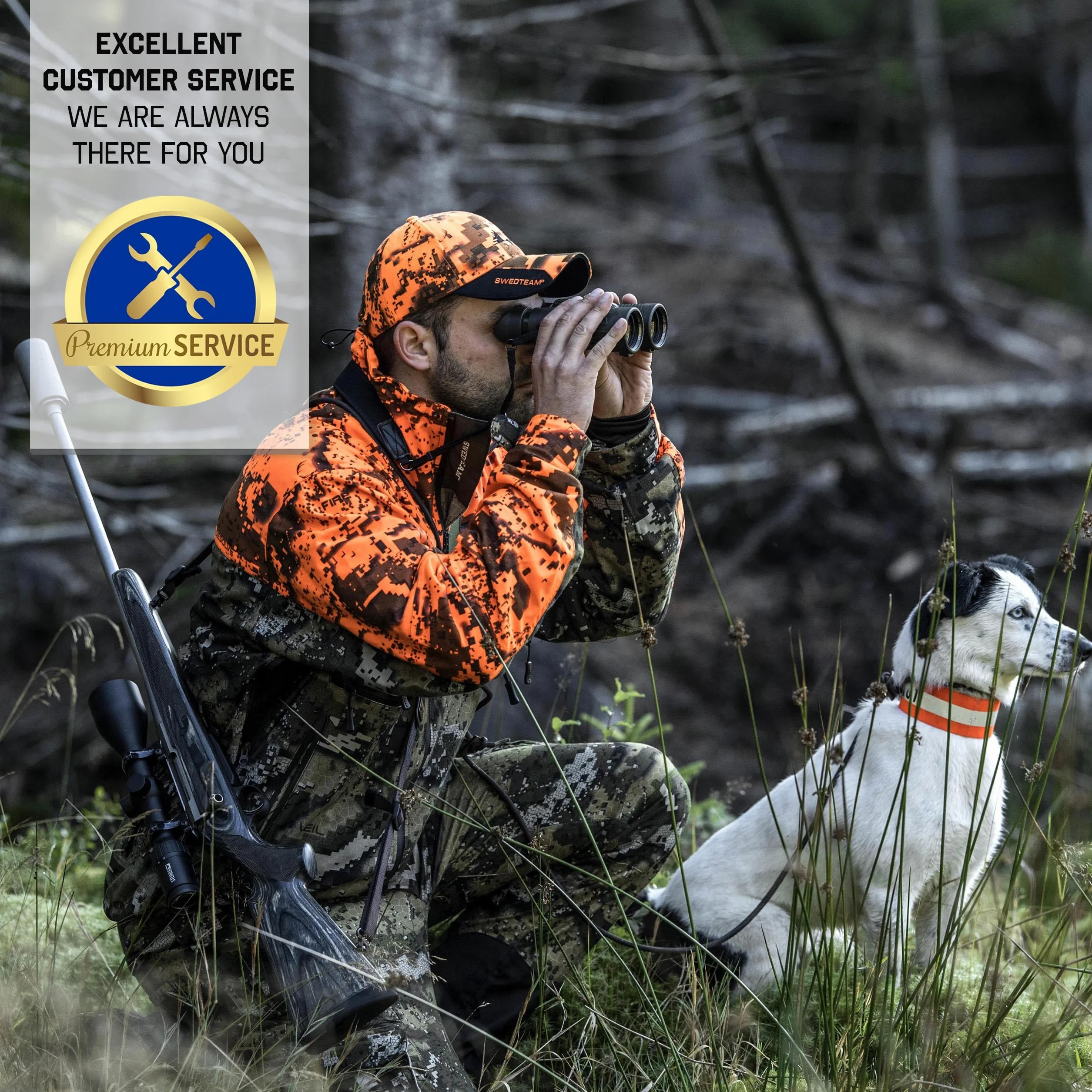 STEINER lornetka myśliwska Observer 8x42 - niemiecka optyka wysokiej jakości, wszechstronne, jasne i kontrastowe obrazy, lekka konstrukcja krawędzi dachu