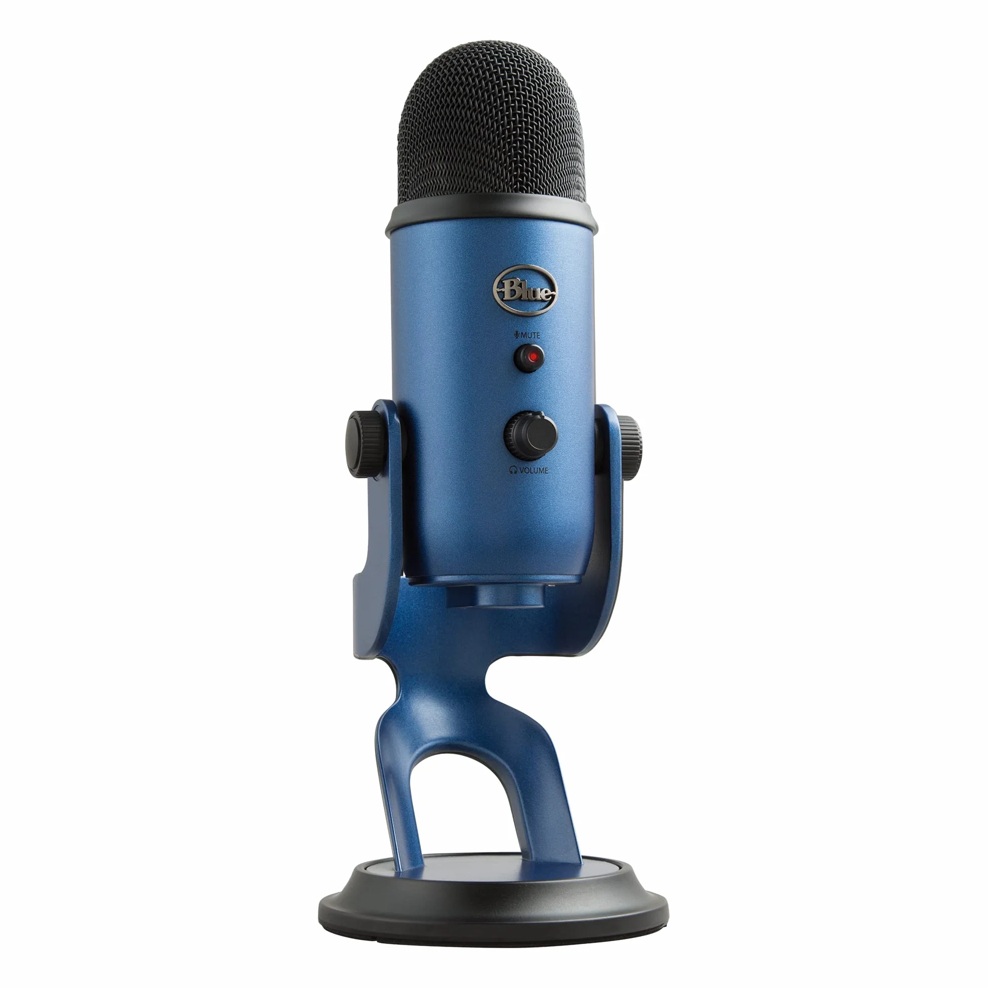 Blue Yeti Mikrofon USB do PC, Mac, Gaming, Streaming, Podkasty, Mikrofon Kondensacyjny do Studio i Komputera, Blue VO!CE, 4 Sposoby Wychwytywania Dźwięku, Plug and Play - Niebieski