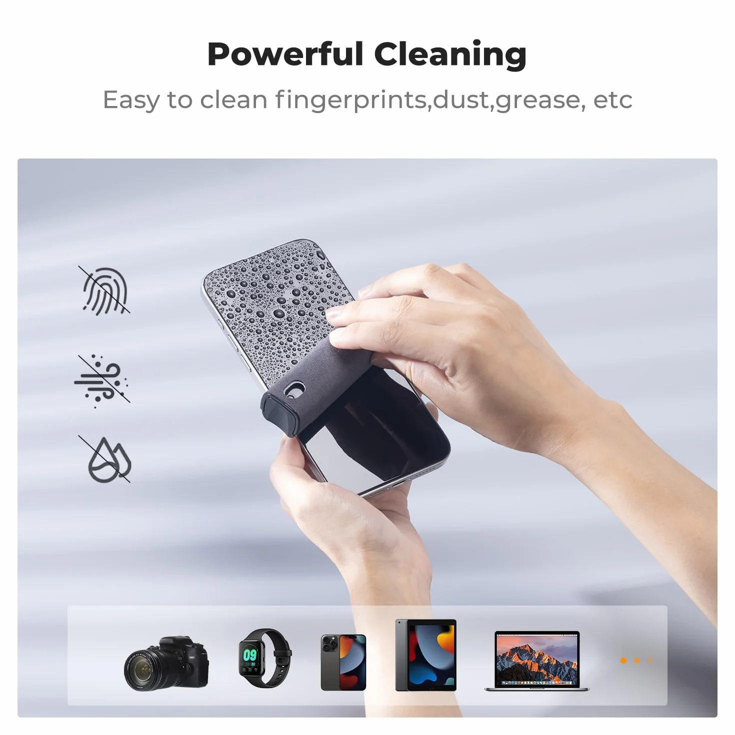 K&F Concept 2-częściowy zestaw do czyszczenia ekranu, do telewizora, laptopa, komputera, telefonu komórkowego, tabletu i czyszczenia wyświetlacza samochodowego, spray dwa w jednym i ściereczka z