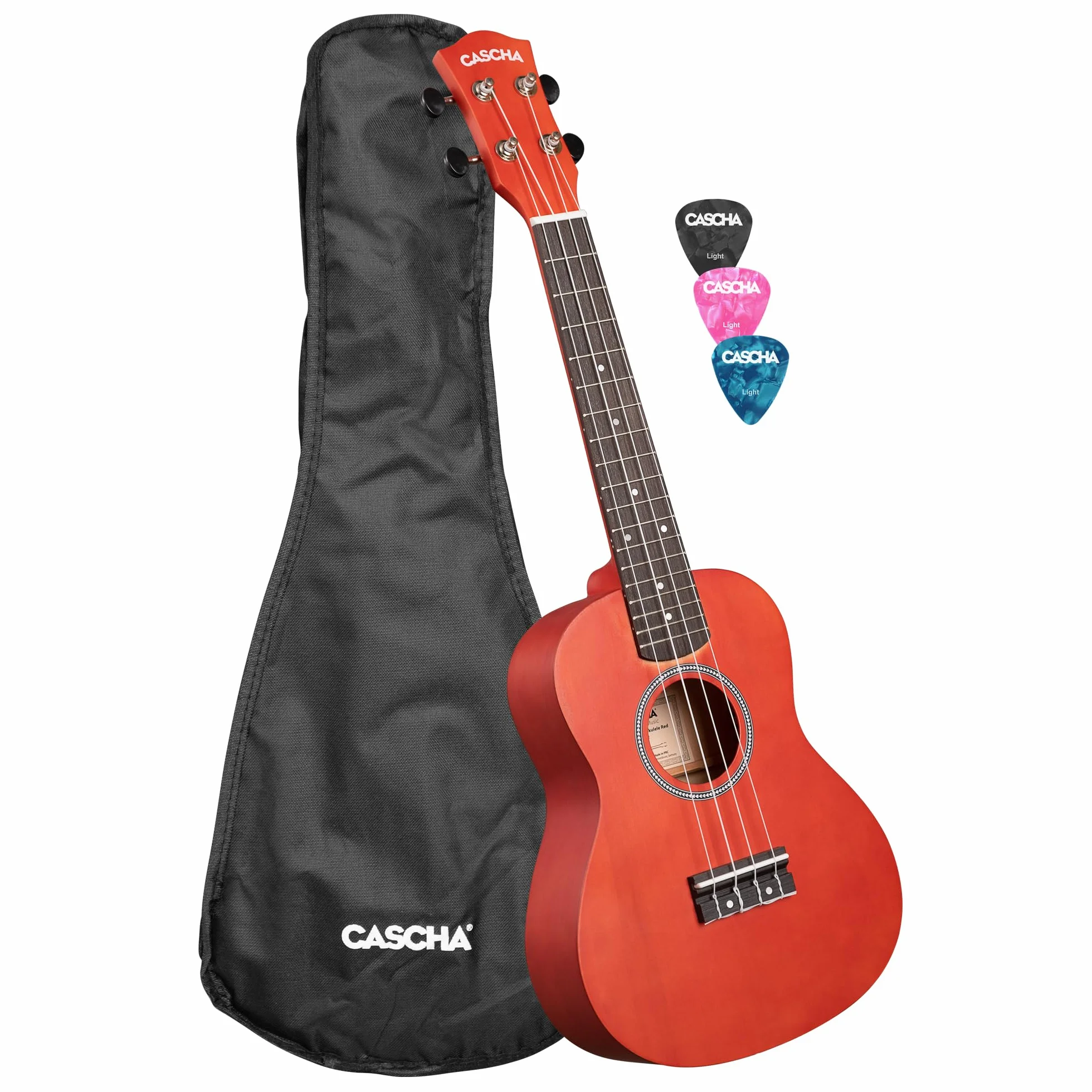 Concert Ukulele Linden Red z torbą