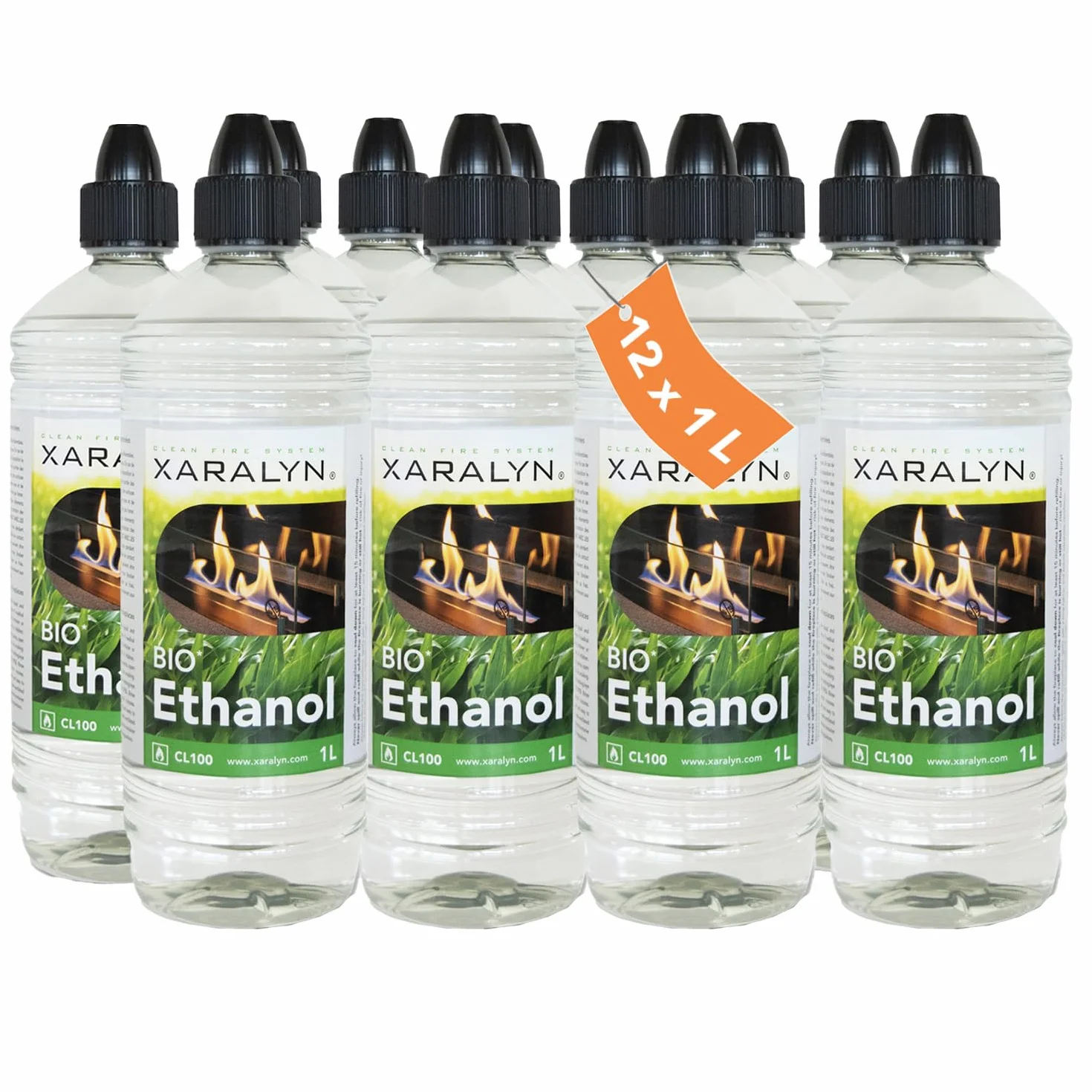 Xaralyn Ethanol CL100 12 x 1 litr czysty bioetanol bezzapachowy paliwo