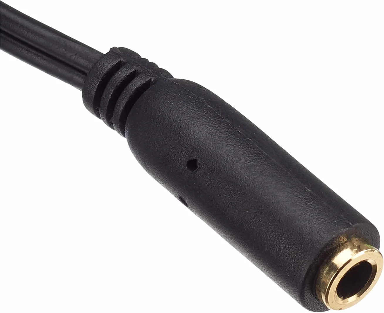 adpatare 14021 kabel adapterowy do telefonu komórkowego/zestawu słuchawkowego do smartfona 4-biegunowe gniazdo TRRS do złącza PC/notebooka 2 oddzielne wtyczki