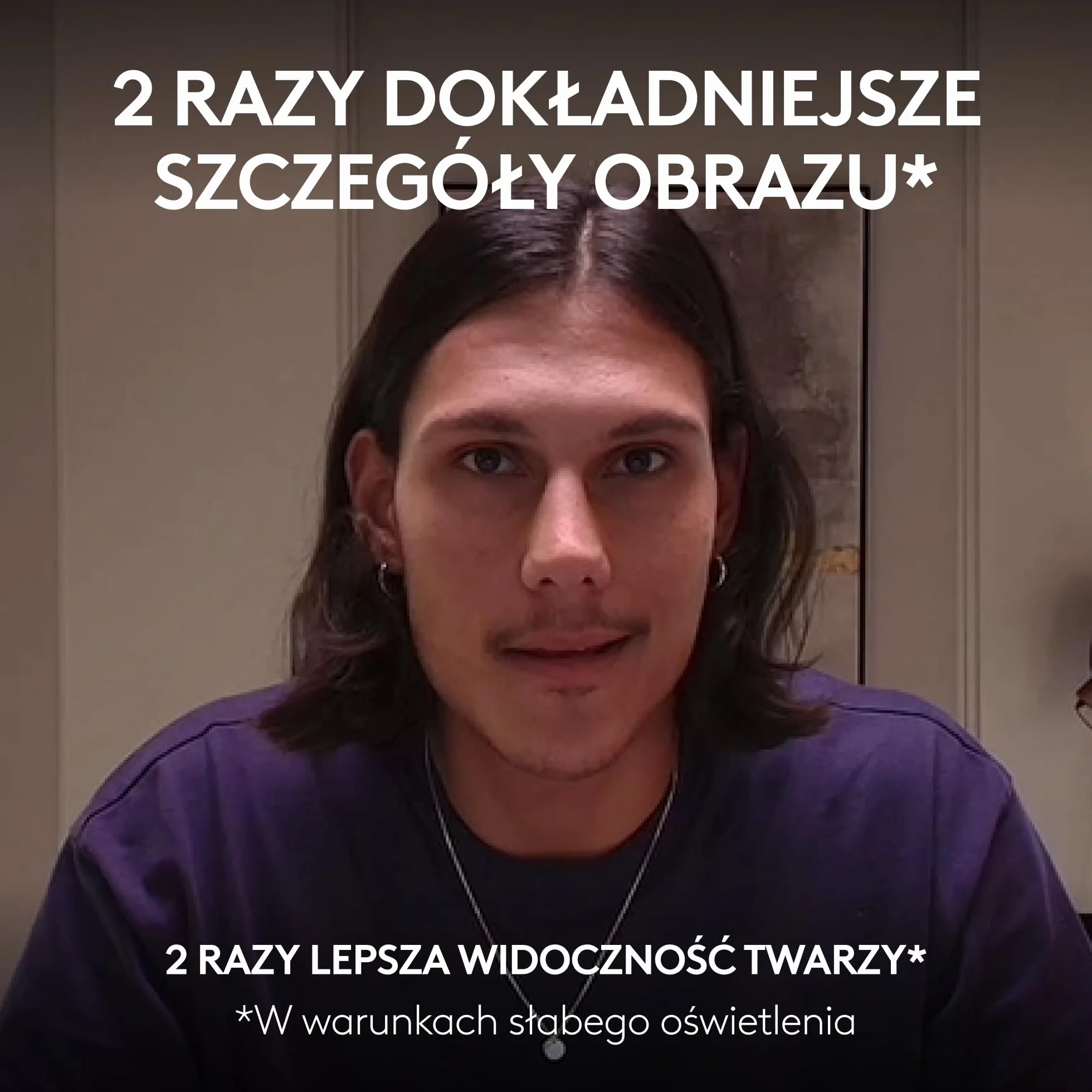 Logitech MX Brio Ultra HD 4K do współpracy i streamingu Kamera, 1080p przy 60 kl./s, mikrofony z podw. redukcją szumów, Show Mode, USB-C, osłona, działa z Microsoft Teams, Zoom, Google Meet, Pale Grey
