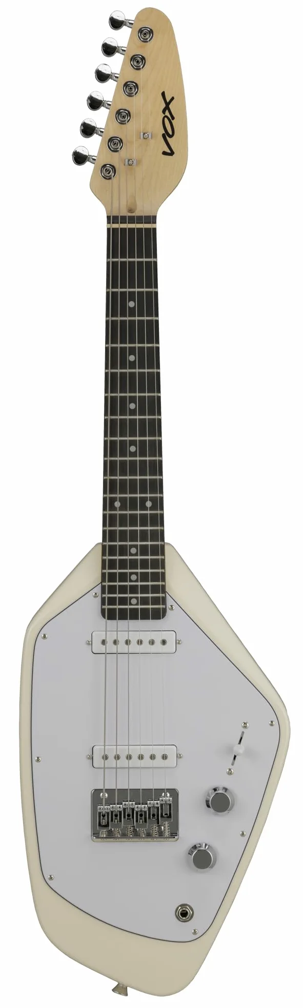 VOX Gitara elektryczna, mini, Mark V, Phantom, 2 pojedyncze cewki, biała