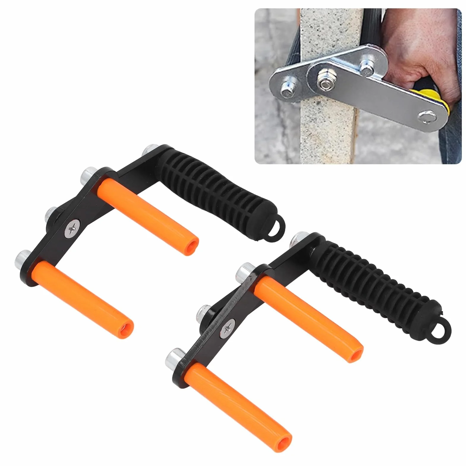 Walfront 2PCS 115 Kg Sklejki Uchwyt Panelu Przenoszenia Obciążenia, Ergonomiczny Projekt, Otwór 53 Mm, z Dwoma Skoordynowanymi Zaciskami do Podnoszenia Dużych Płyt