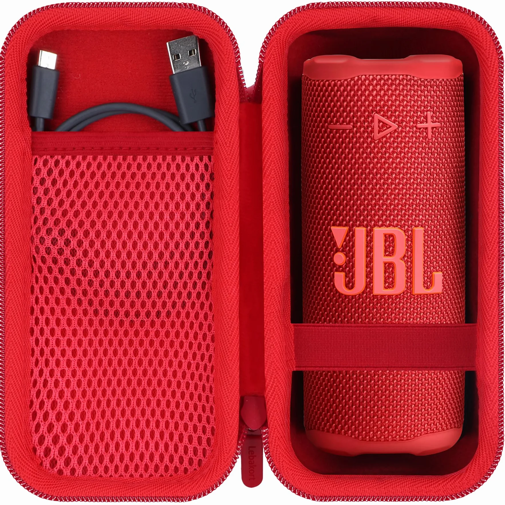 Lebakort Twarda torba etui pokrowiec do JBL Grip kompaktowy głośnik (czerwony)