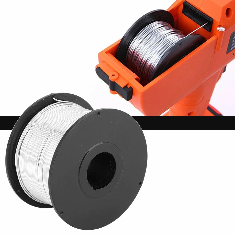 Ejoyous 4 rolki Tie Wire Coil, 110 m 0,8 mm drut wiążący, stalowa szpula drutu zbrojeniowego do automatycznej maszyny do wiązania urządzeń elektrycznych, dostarcza ponownie wzmocniony drut
