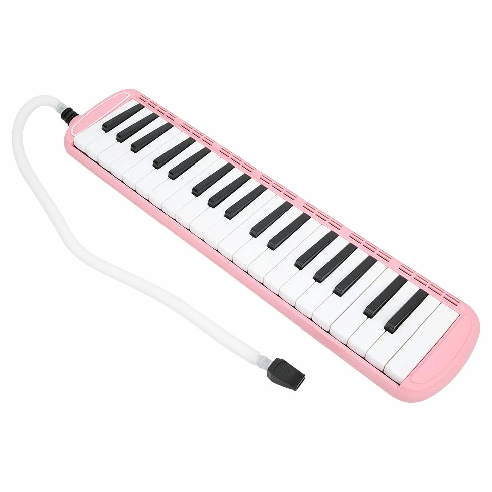 Melodica, wiatr instrument muzyczny fortepian instrument muzyczny praktyka instrumentu muzycznego instrument edukacyjny instrument melodyka, uczenie się dla dorosłych dla początkujących (różowy)