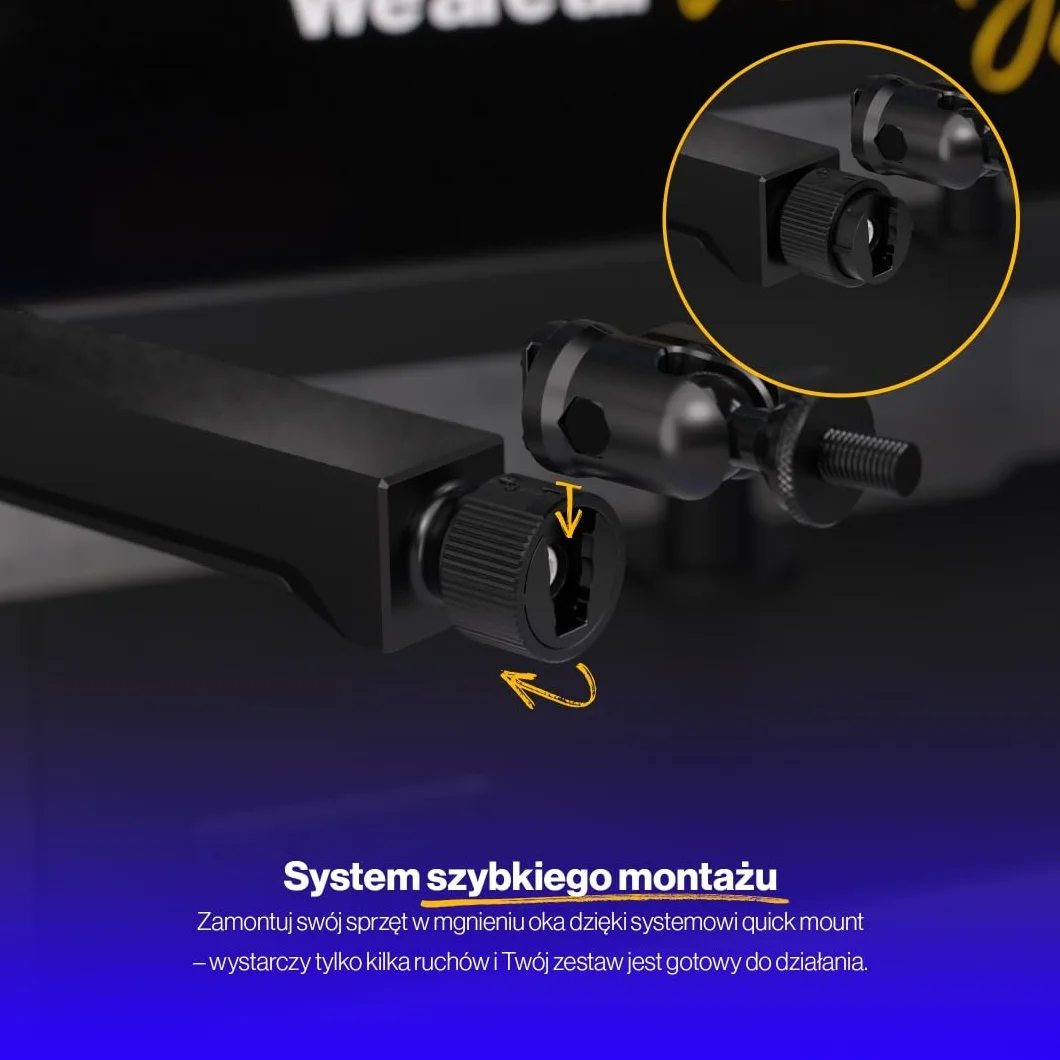 ENDORFY Broadcast Low Profile Boom Arm, niskoprofilowe ramię na mikrofon, smartfon, oświetlenie, kamerę, 360 stopni rotacji, ukryty kanał na przewody, dla graczy, twórców, streamerów, podcasterów