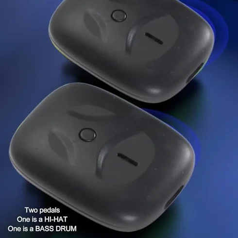 Elektryczny Zestaw Perkusyjny, Przenośny Bęben Powietrzny z Pałeczkami, Pedały, Rozpoznawanie Ruchu w Wirtualnej Rzeczywistości Elektroniczny Zestaw Perkusyjny Bluetooth dla