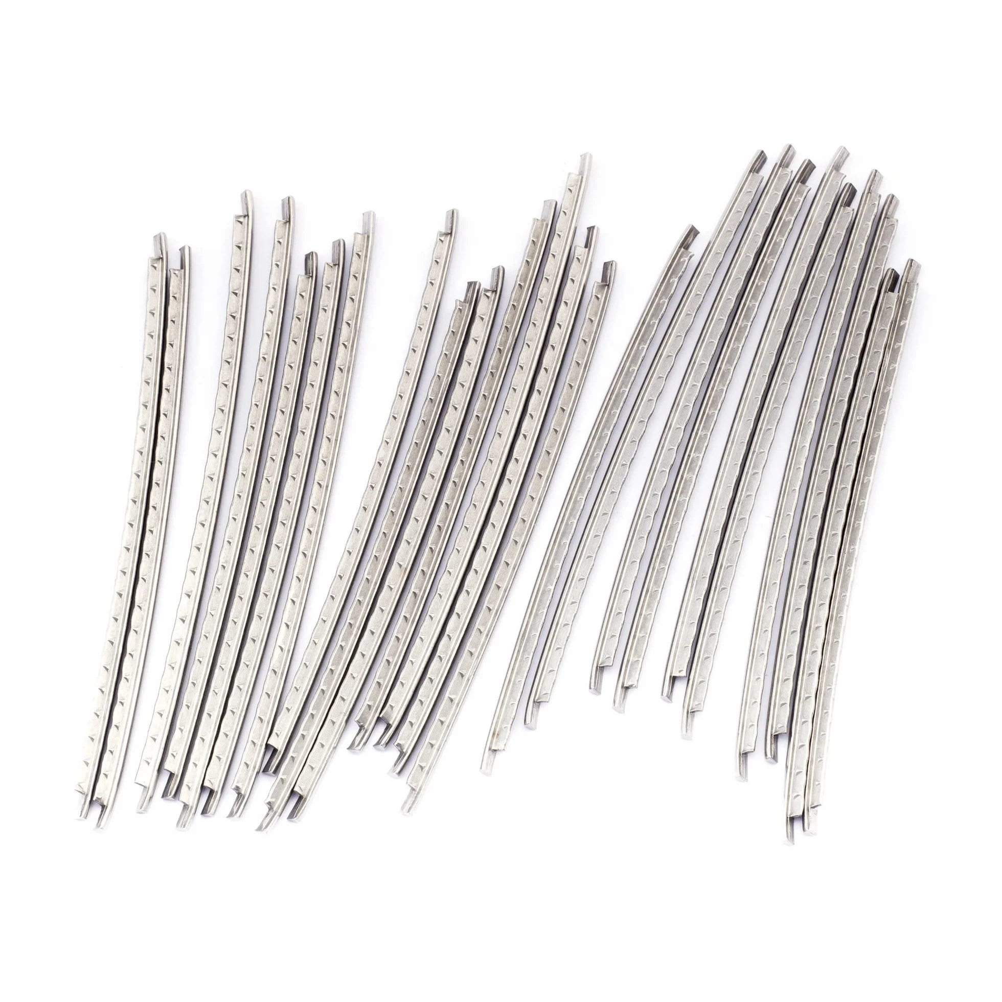 Musiclily Pro 2,0mm Stal Nierdzewna Drut Progowy Small Gauge do Gitary Banjo i Vintage Fender (24 Szt. Set)