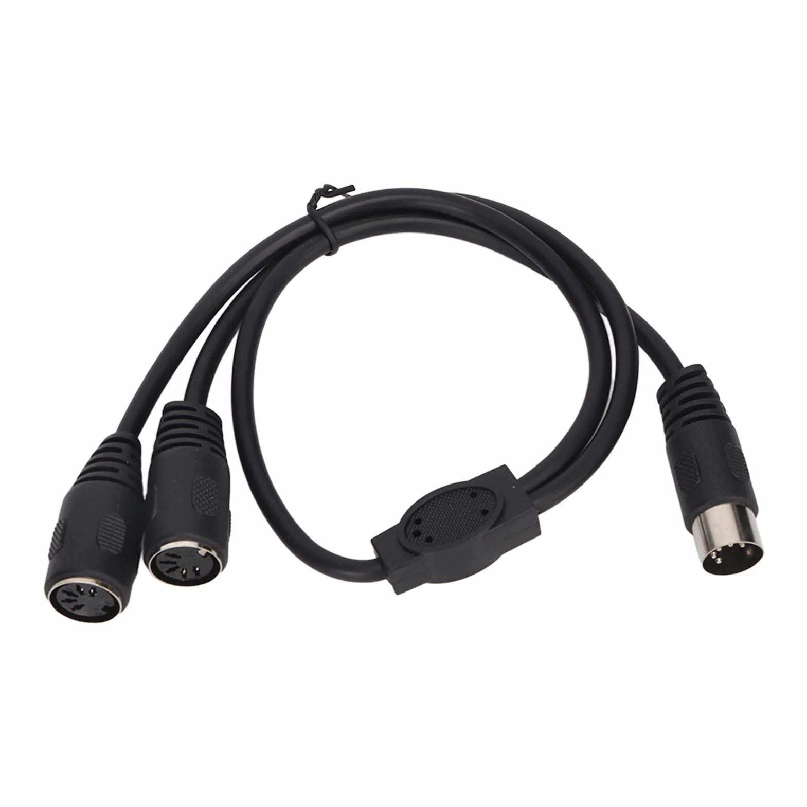 DIN 5 Pin Splitter Y Adapter Kabel MIDI, MIDI 5 Pin Męski na 2 DIN 5 Pin żeński Przedłużacz Kabla Audio, 1.6ft