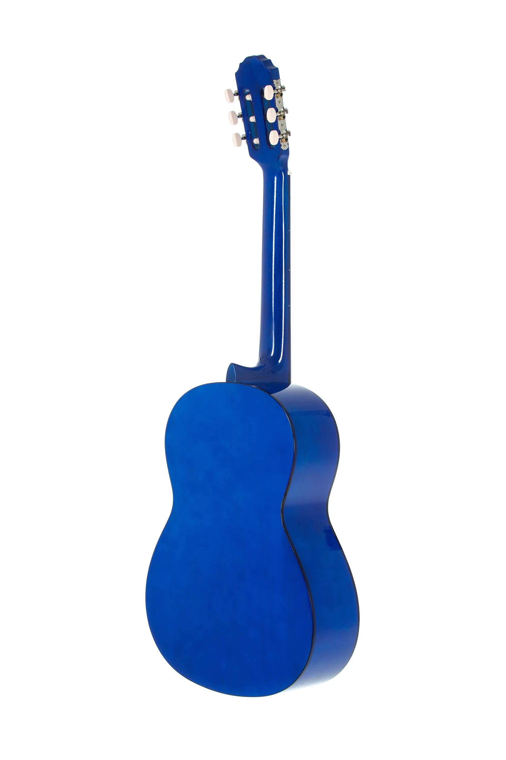 GEWA gitara klasyczna Basic 4/4, korpus lipa, podstrunnica drewno pakkaholz, chromowane maszynki, kolor niebieski