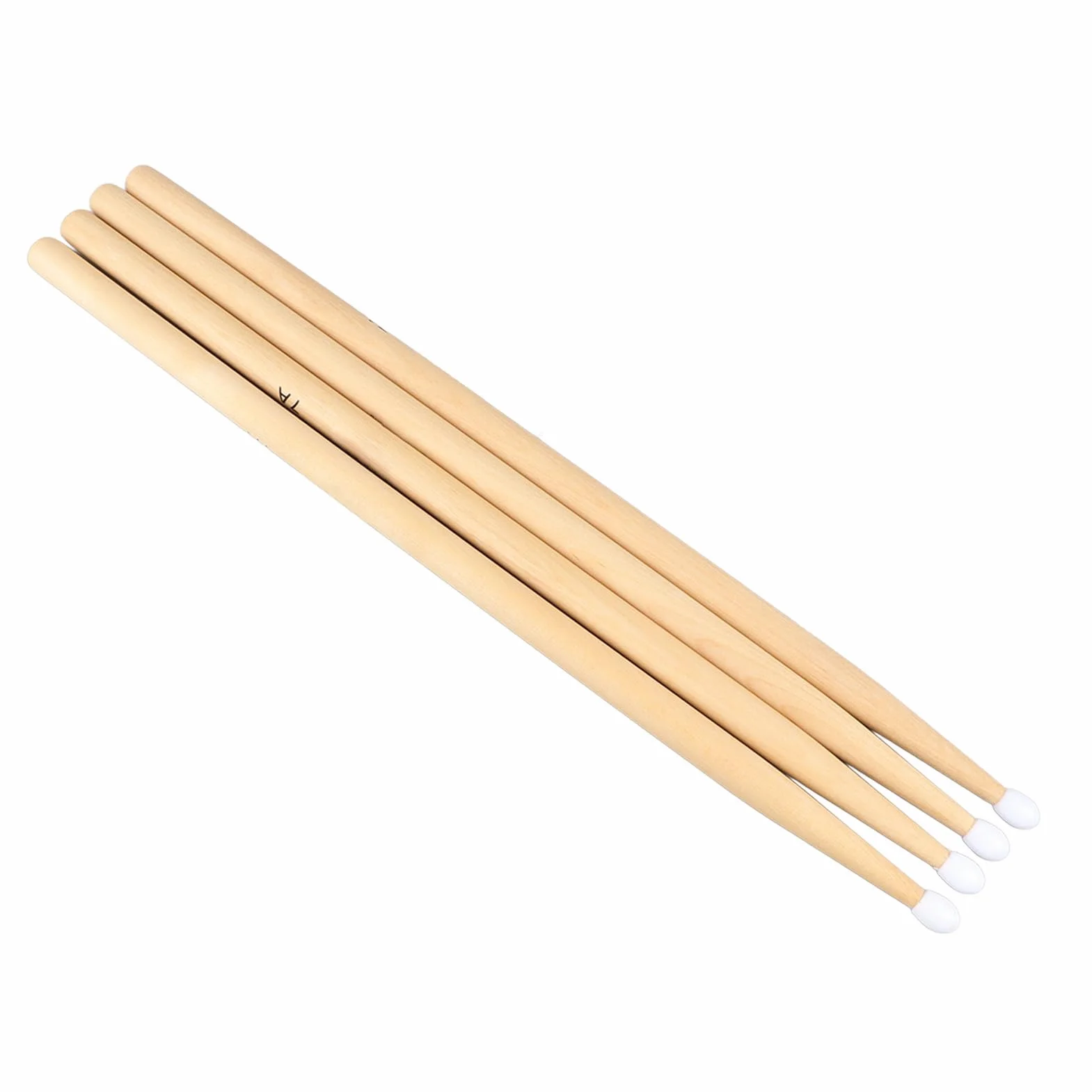 Generic Maple Wood 7A Nylonowe Pałeczki do Perkusji 2 Pary dla Perkusistów ćwiczących Nagrywanie Występów