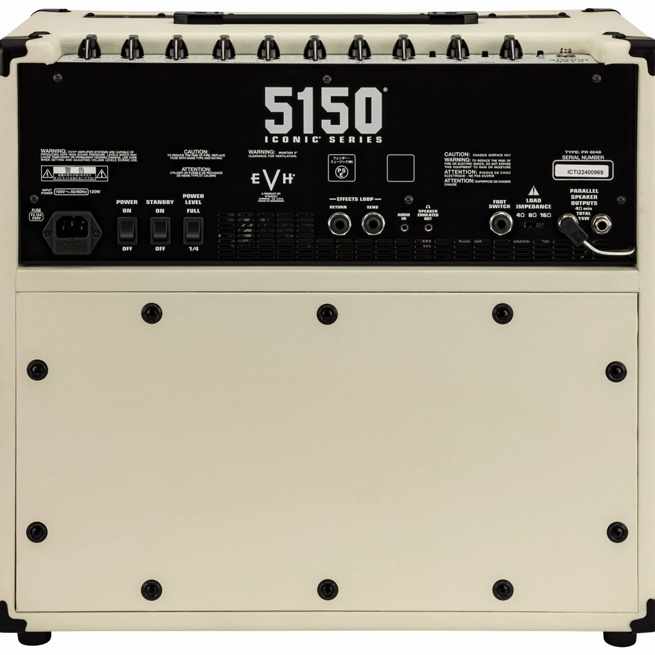 EVH 5150 Iconic Series 15W 1x10 Combo Ivory - Wzmacniacz lampowy combo do gitary elektrycznej