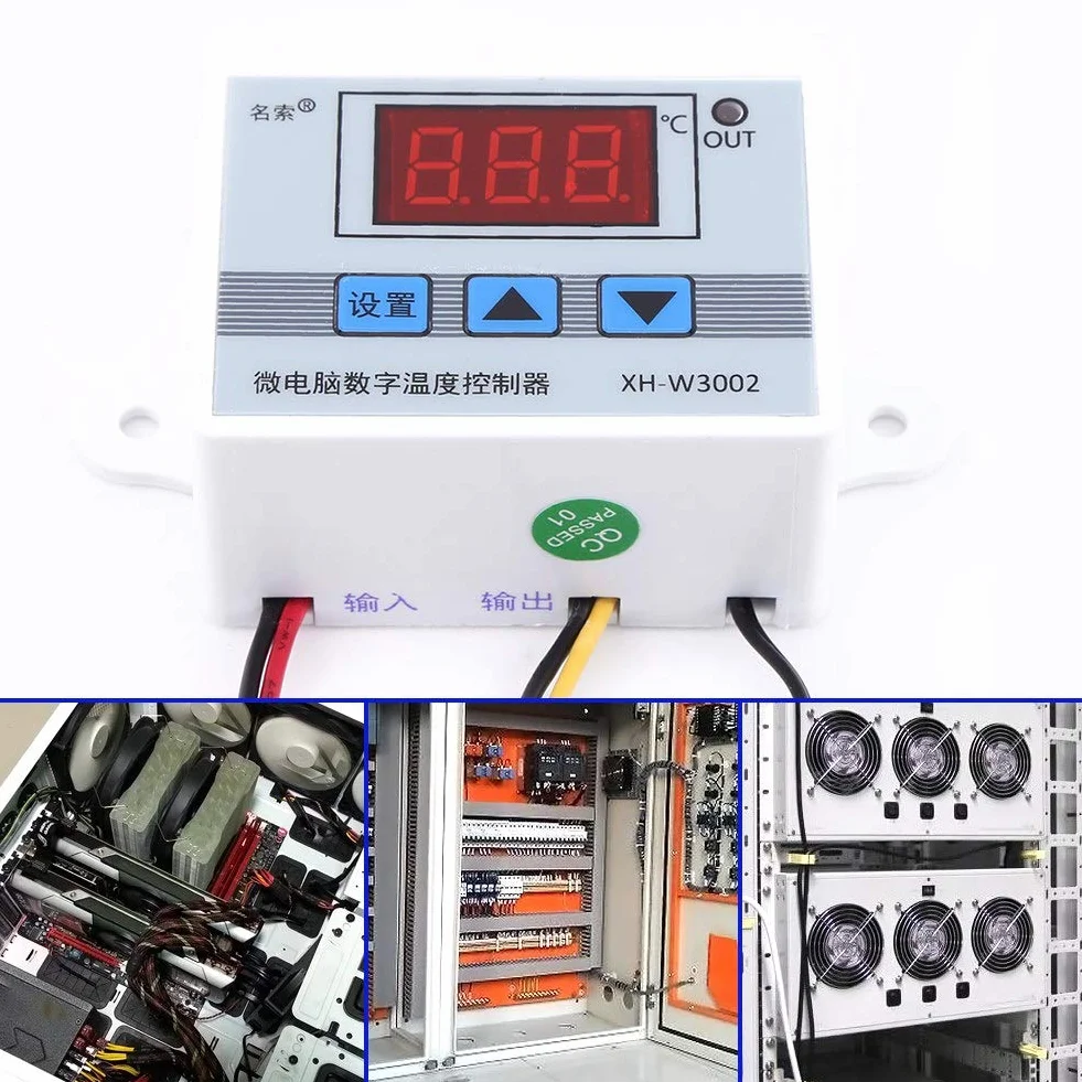 Termostat cyfrowy z regulatorem temperatury do klimatyzacji i ogrzewania (AC220V)