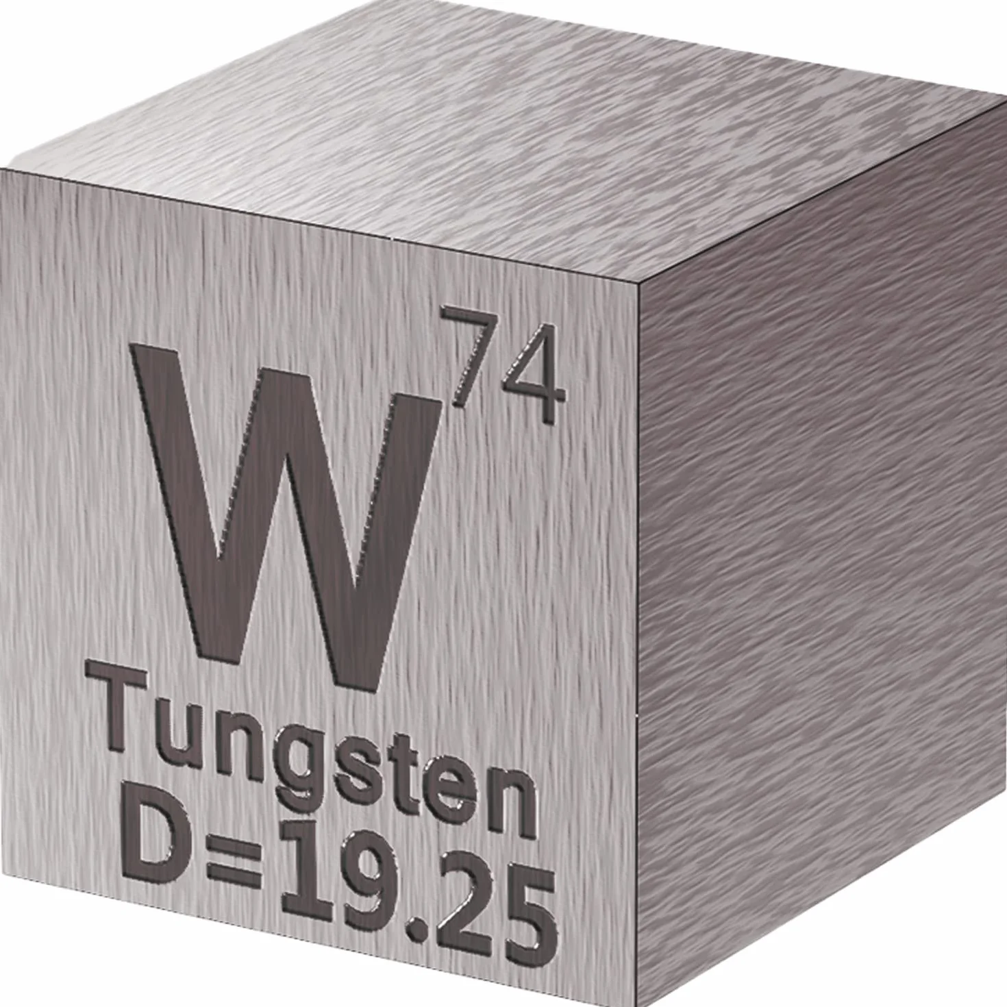 Wolfram Element W Gęstość Cube - Element Kolekcja Okresowa Tabela - Laboratorium Eksperyment Materiał DIY Display,25.4mm / 1inch