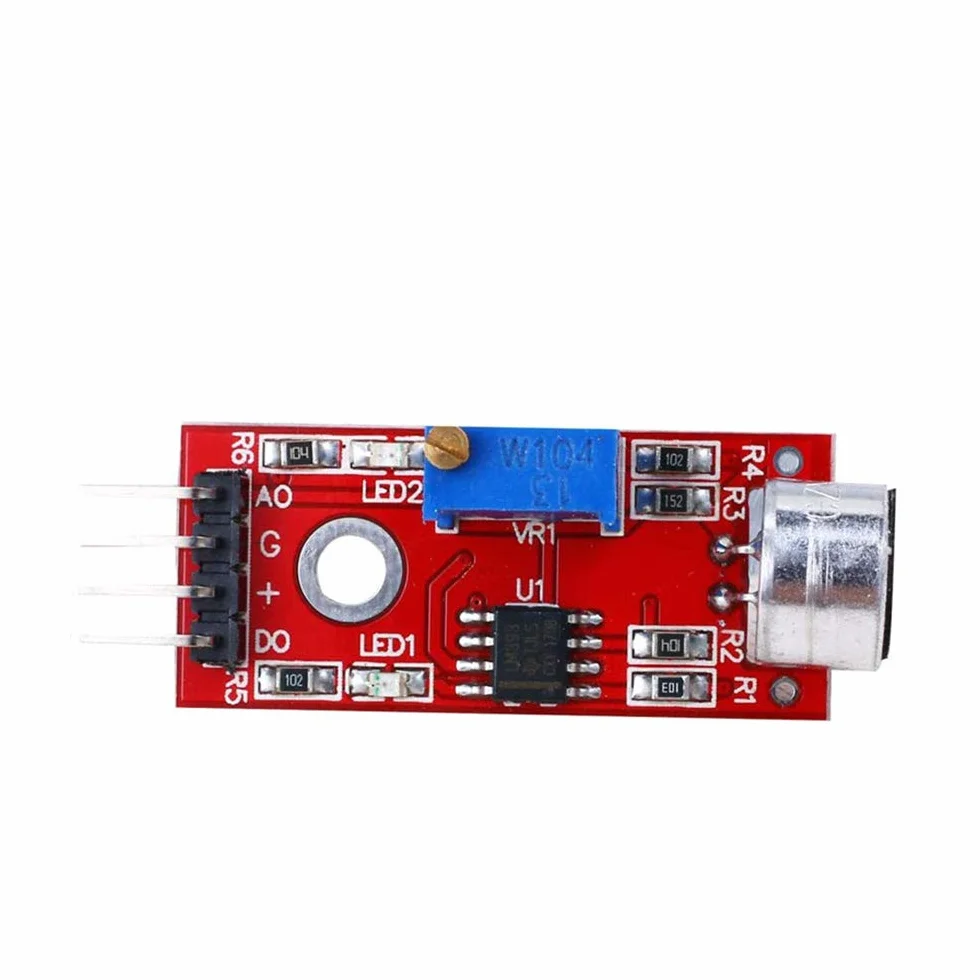 5 szt. mikrofonowy moduł czujnika dźwięku AVR PIC bardzo czuły rozpoznawanie głosu do Arduino z kablem Dupon