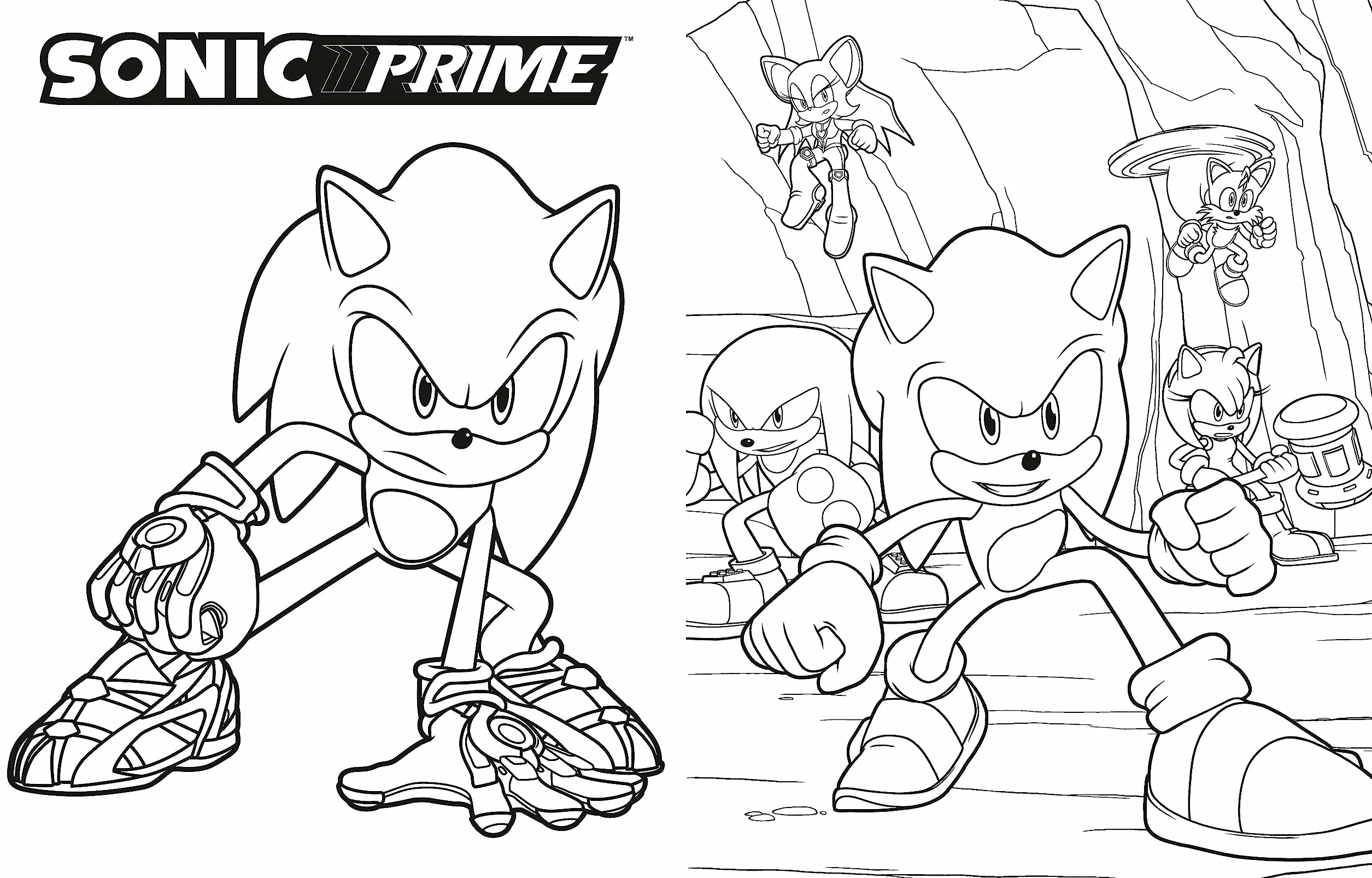 The Ultimate Sonic Prime Coloring Book