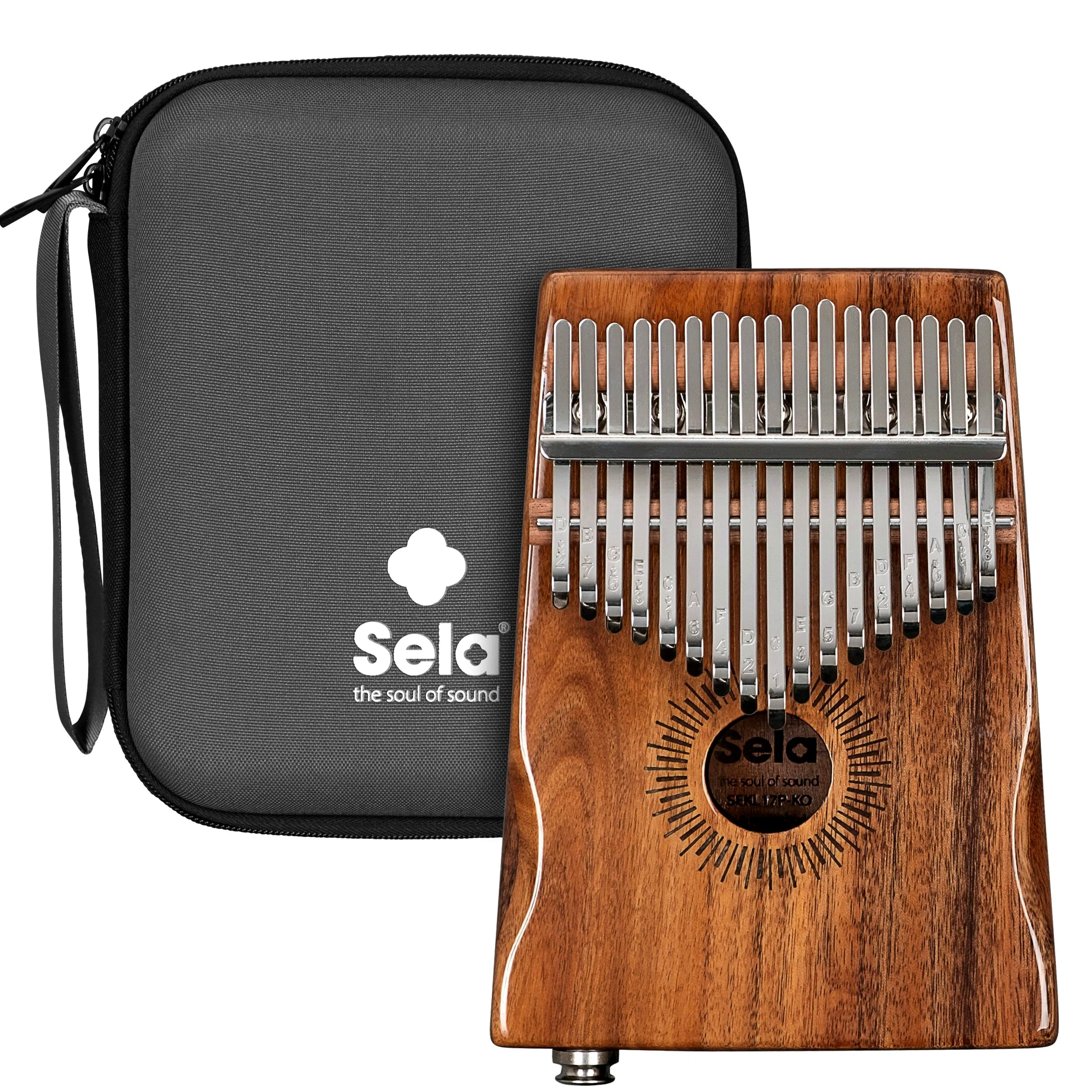 Sela Kalimba 17 Koa Hollow with Pickup