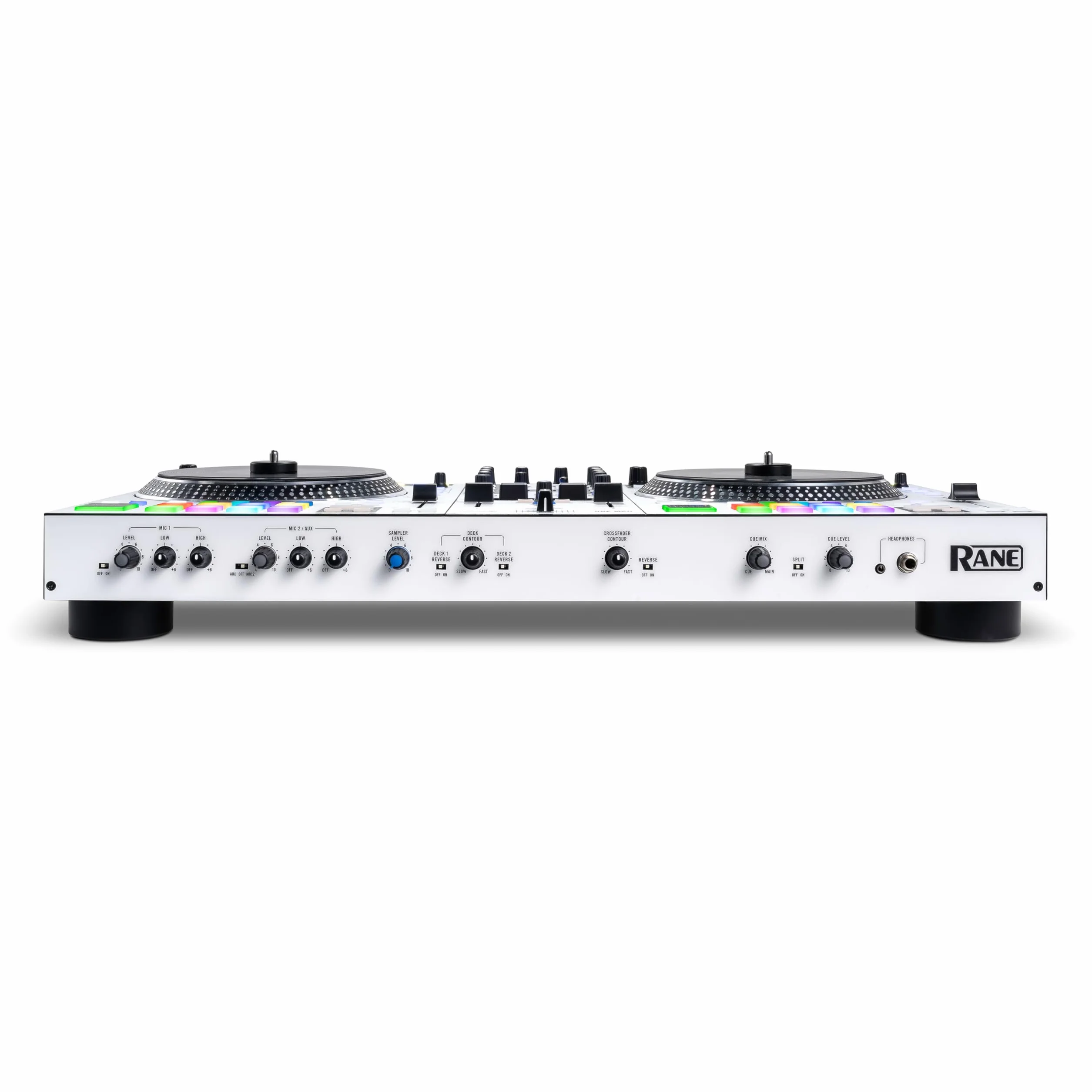 RANE ONE MKII – kontroler Serato DJ z napędem z 2 deckami, wewnętrznymi efektami, zaawansowaną kontrolą stemów dla scratchujących DJ-ów, do klubów i na imprezy