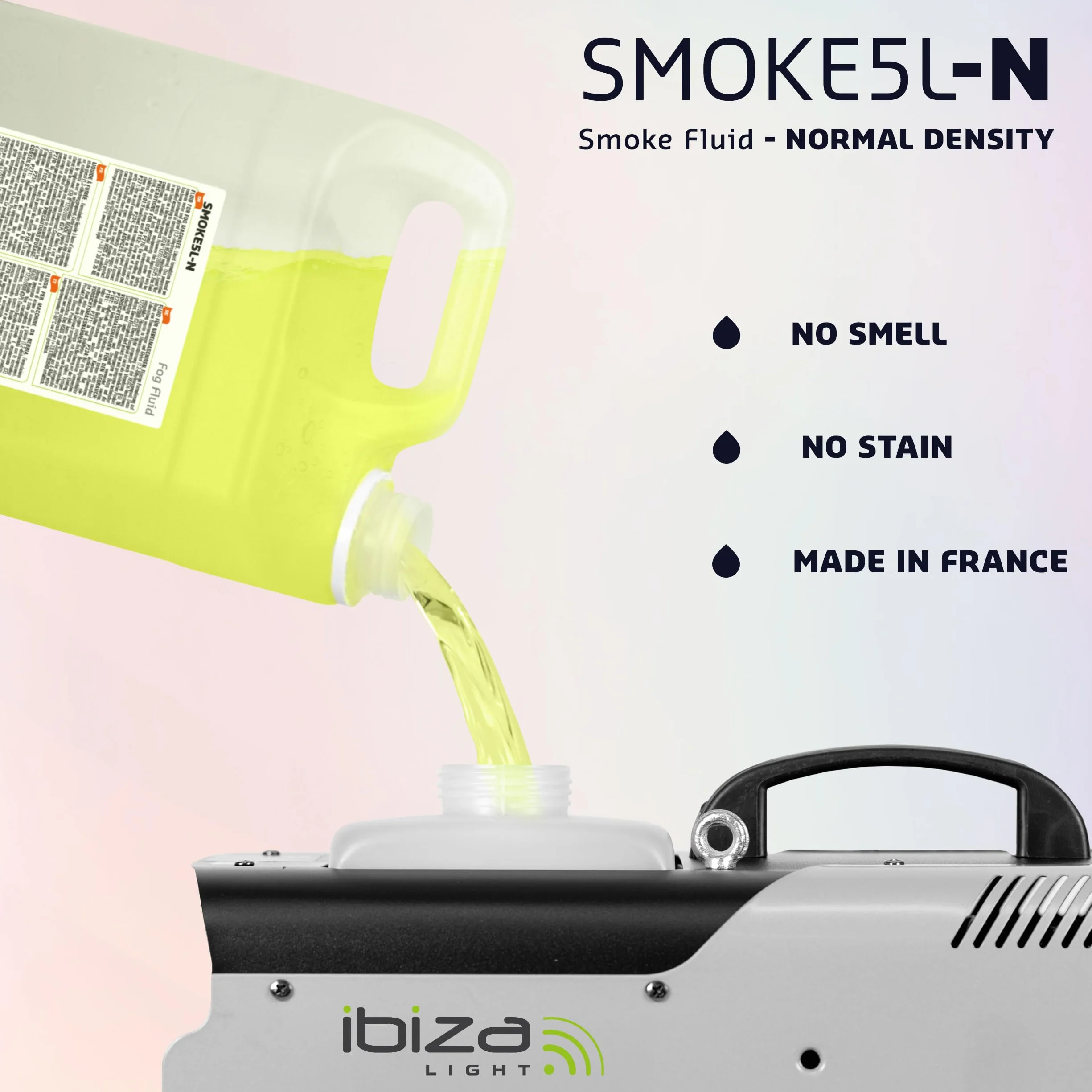 Ibiza - SMOKE5L-N - Płyn do maszyn do dymu o normalnej gęstości - 5 litrów