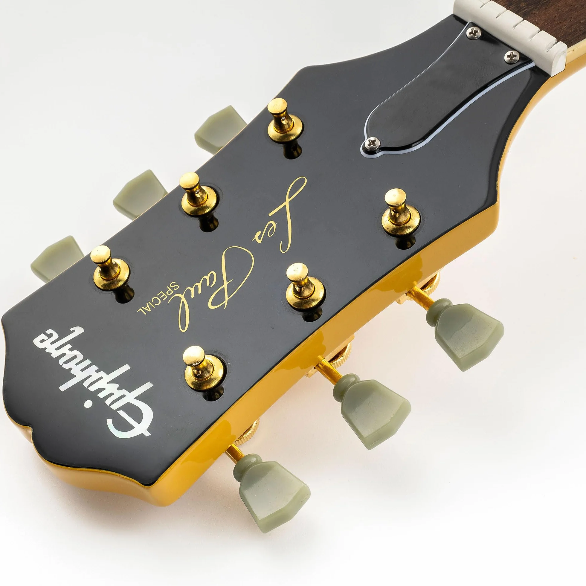 Musiclily Pro 3L+3R Vintage Tunery Blokujące Gitaryowe Klucze Blokowane Kołki do Strojenia do Gitary Elektrycznej Akustycznej Les Paul SG, Złoty Keystone Główki