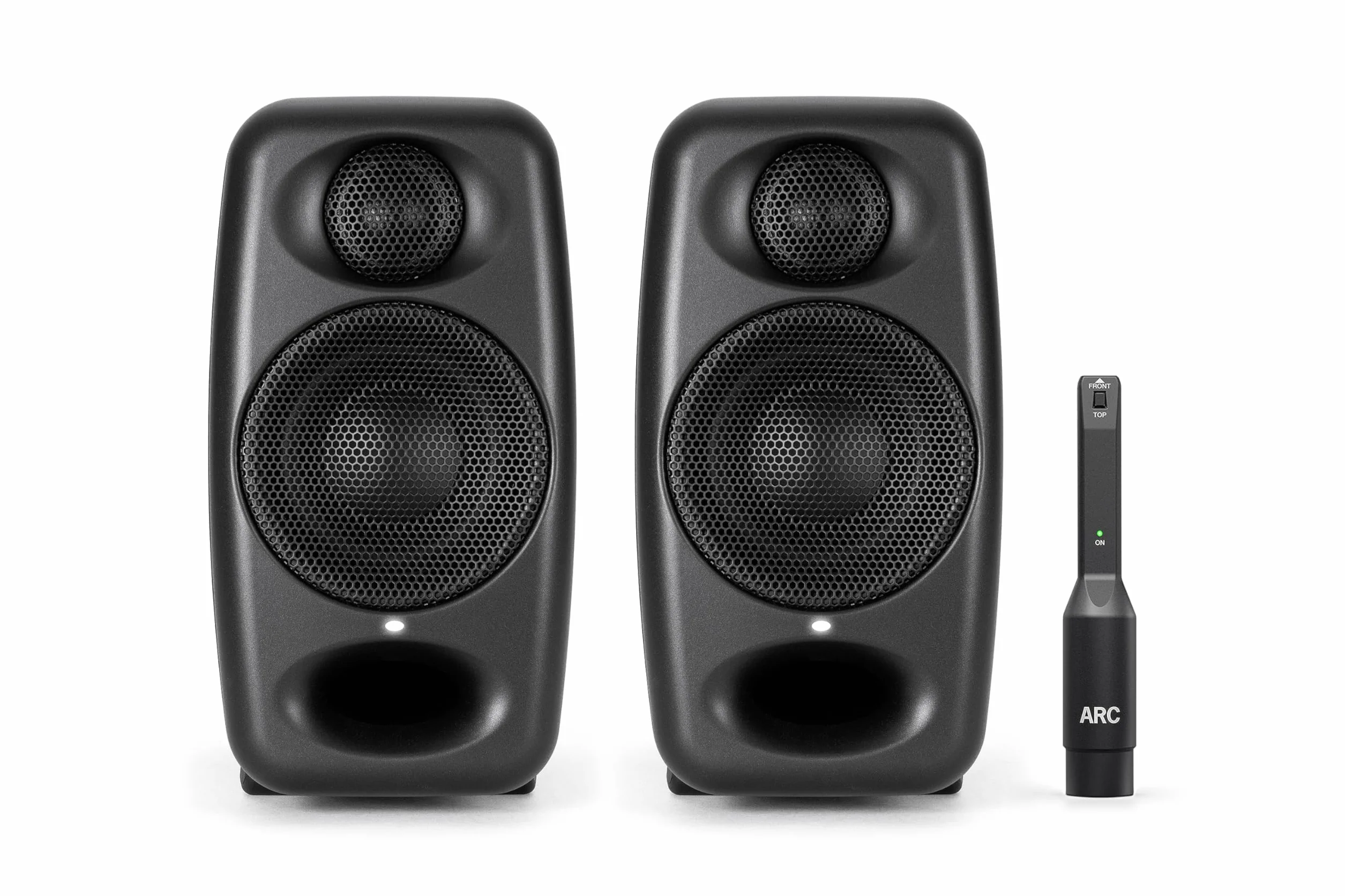 IK Multimedia iLoud Micro Monitor Pro Pair 2-Way Bi-Amped Compact Reference Studio Monitors Black