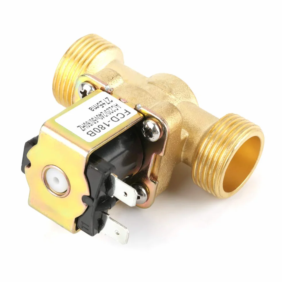 Elektryczny zawór elektromagnetyczny G3 / 4 wlot wody 2-drożny N/C AC Normalnie zamknięty 220/240V FCD-180B