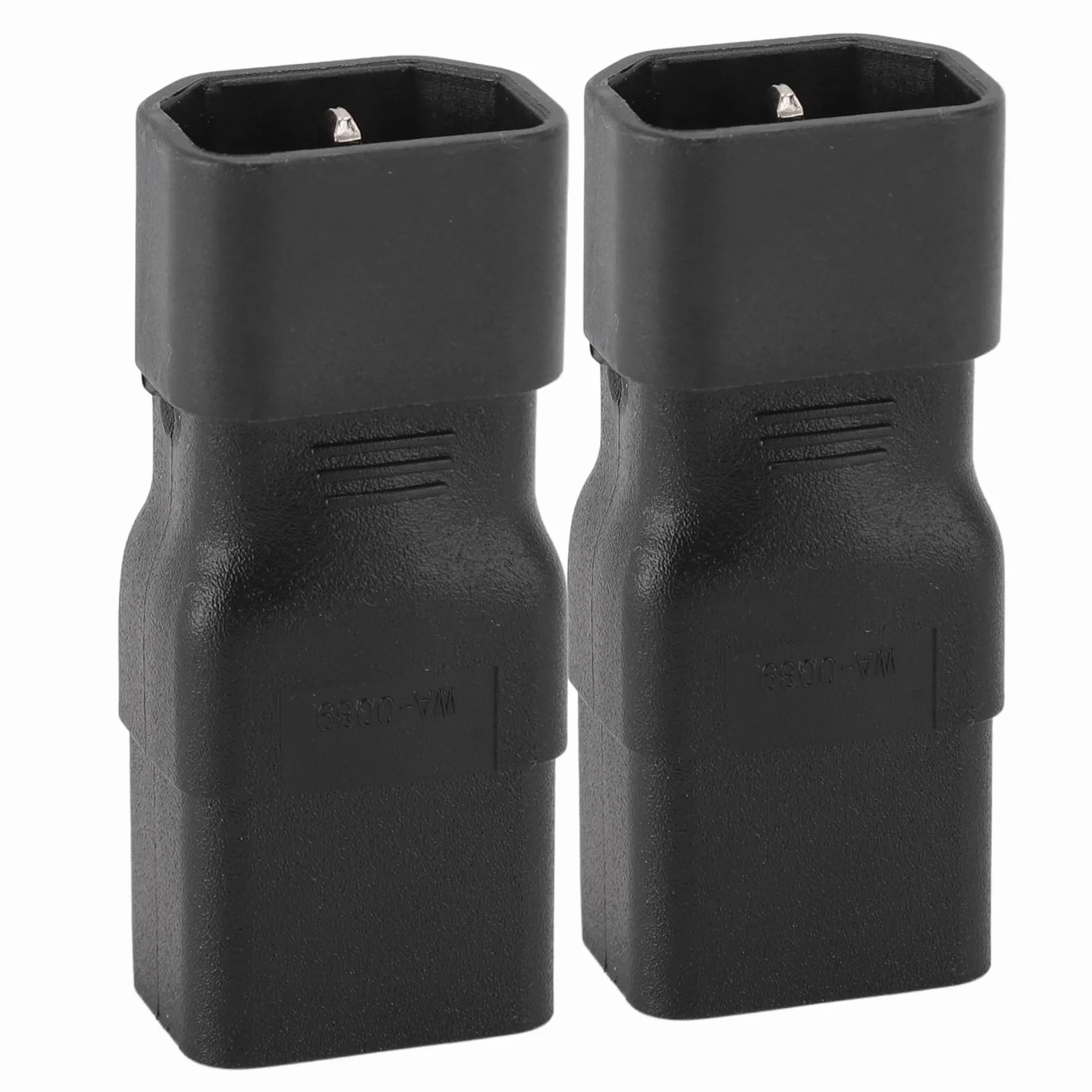 Adapter IEC C14 do C19, Trudnopalny, Wytrzymały, Wodoodporny, Odporny na Ciepło, Złącze IEC, łatwa Konwersja Zasilania dla Drukarek