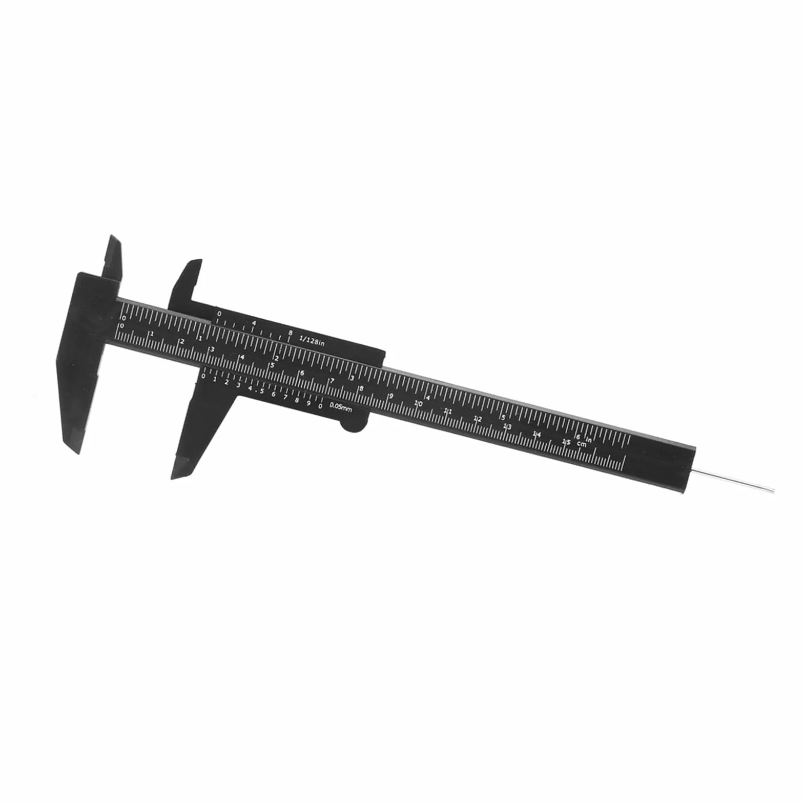 Suwmiarka z Noniuszem 150 Mm Mini Narzędzie Pomiarowe z podwójną skalą Suwmiarka Plastikowa 0,05 Mm Linijka Przesuwna (-GS17565-01)