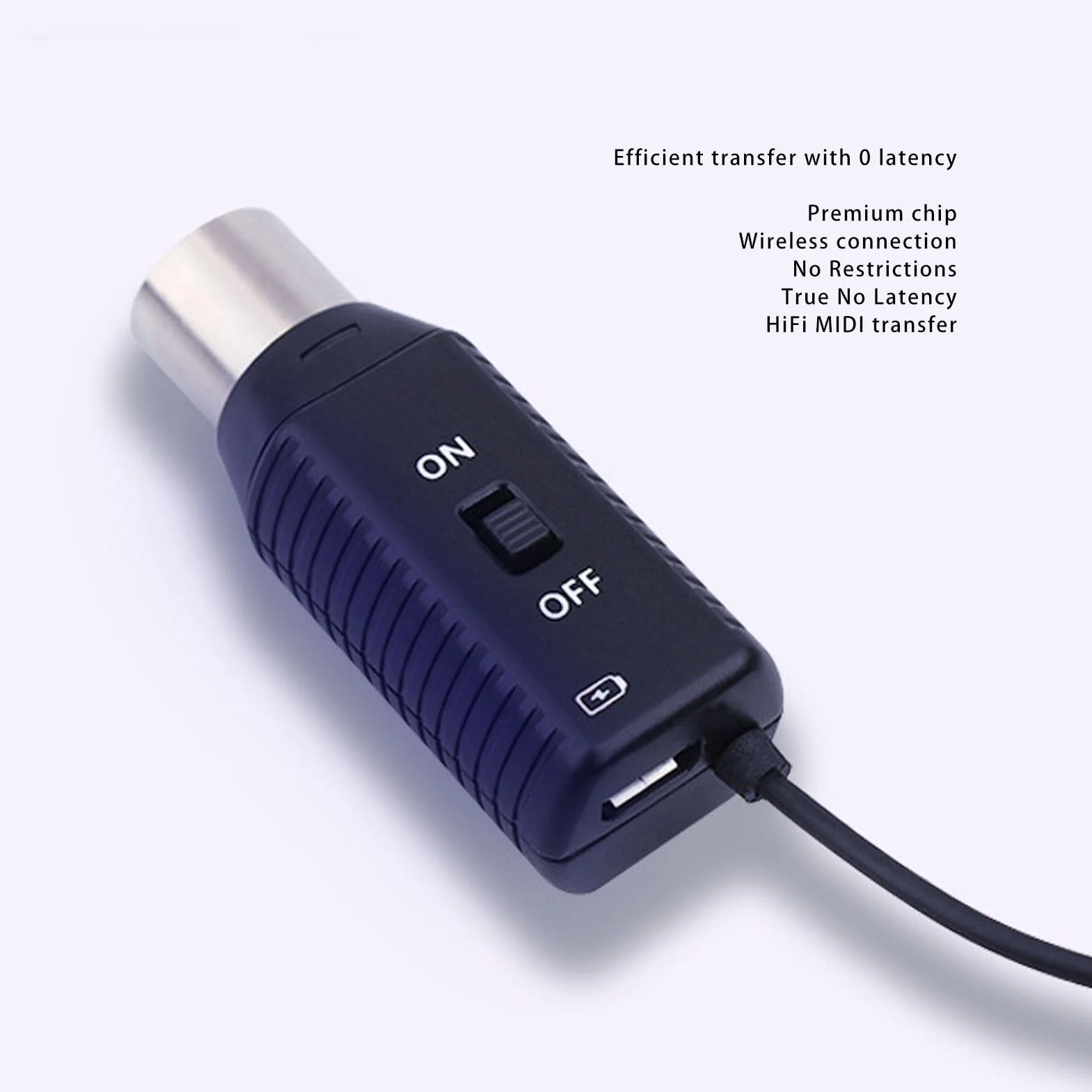 Adapter Bezprzewodowy MIDI Bezprzewodowy System Transmisji MIDI MIDI na USB Kontroler MIDI Plug and Play dla Pianina Cyfrowego Klawiatura do Urządzenia MIDI dla Systemu OS X dla