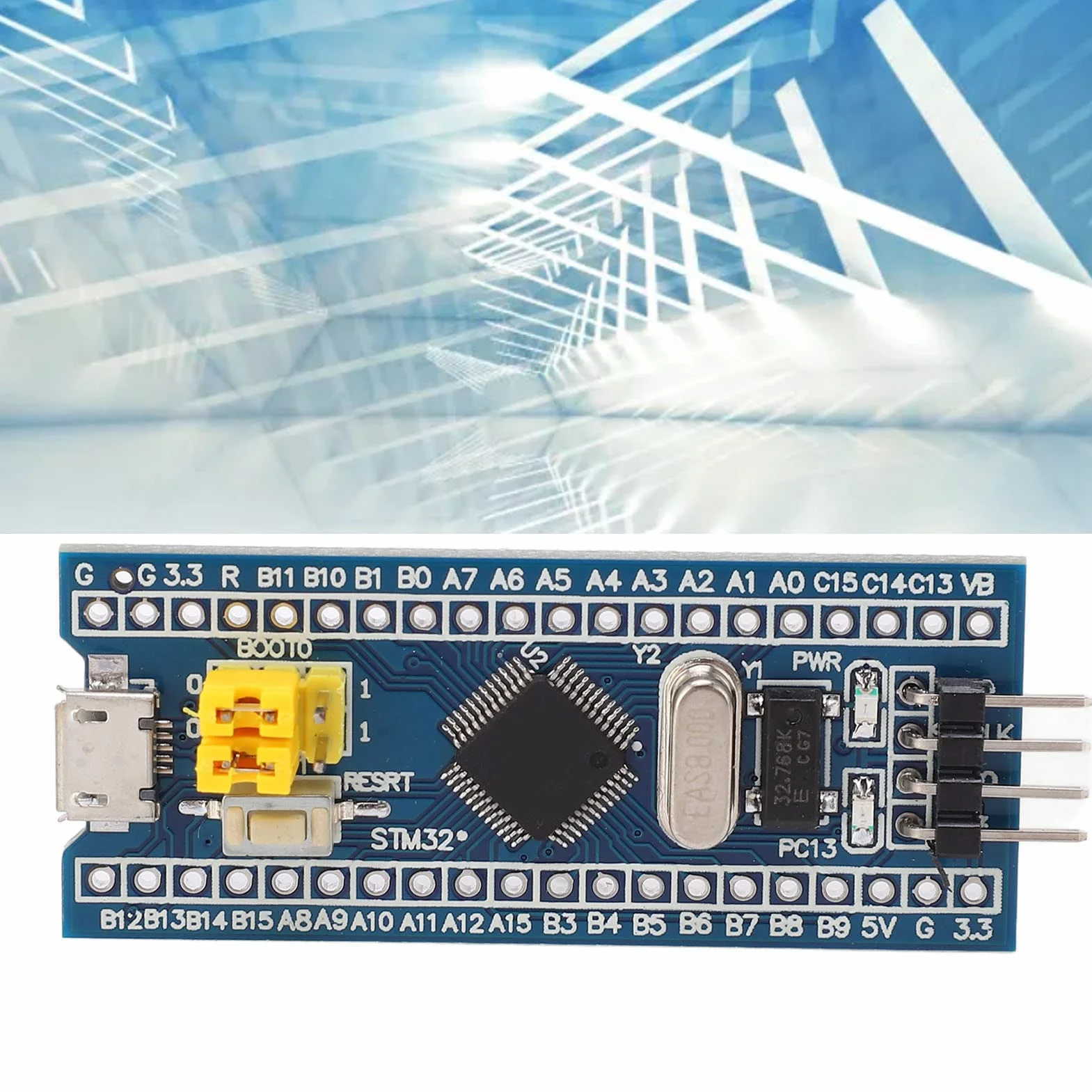 5 Sztuk F103C8T6 Płyta Rozwojowa z USB i GPIO - Moduł Mikrokontrolera dla Projektów Wbudowanych, Programowanie STM
