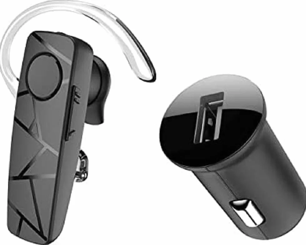 Tellur Zestaw słuchawkowy Bluetooth VOX 60, Multipoint, obsługuje dwa połączone telefony jednocześnie, ładowarka samochodowa w zestawie, czarny