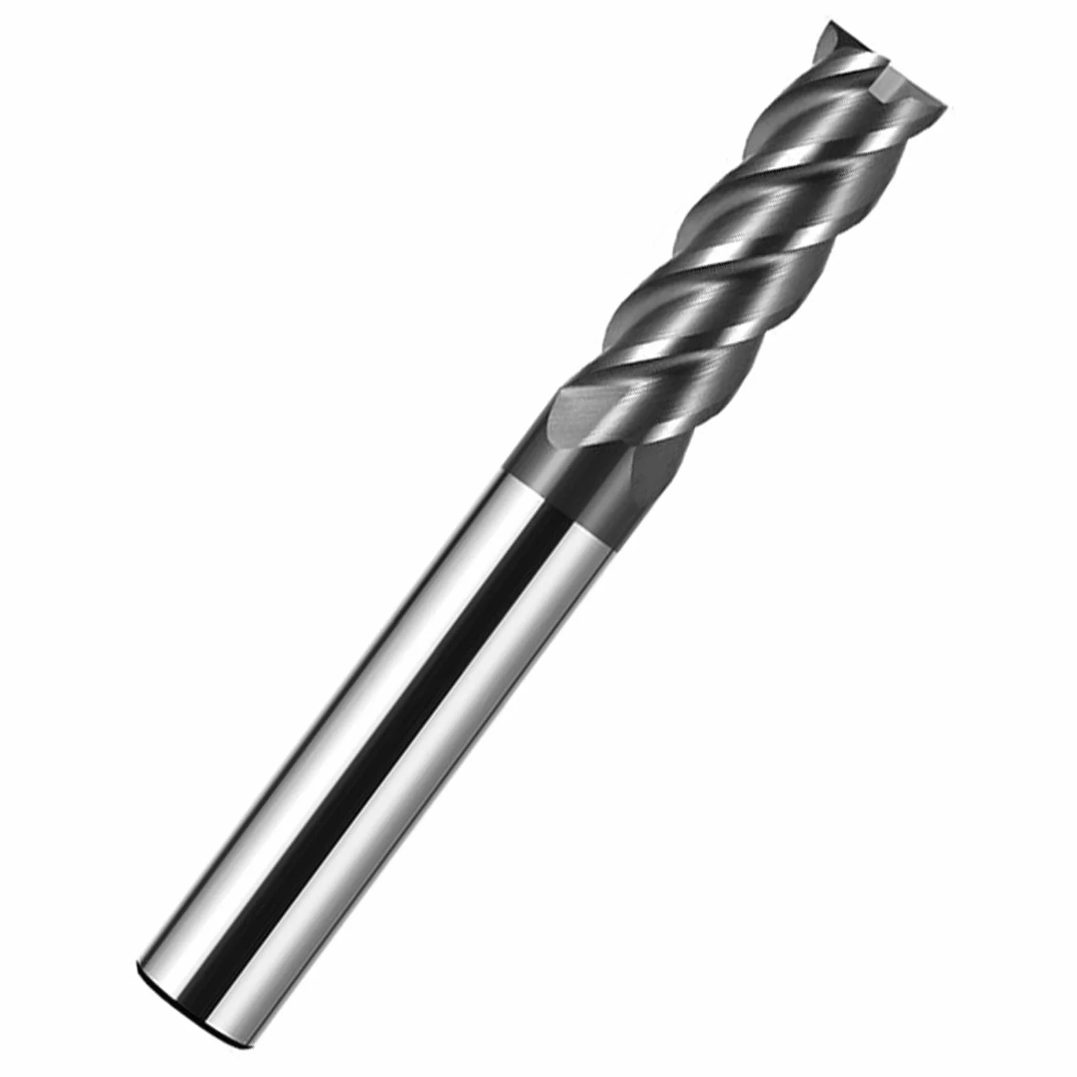 Frez trzpieniowy, 8 mm VHM CNC frez z twardego metalu, 4 flety, spiralne frezy tnące, do metalu, drewna, akrylu, tworzywa sztucznego