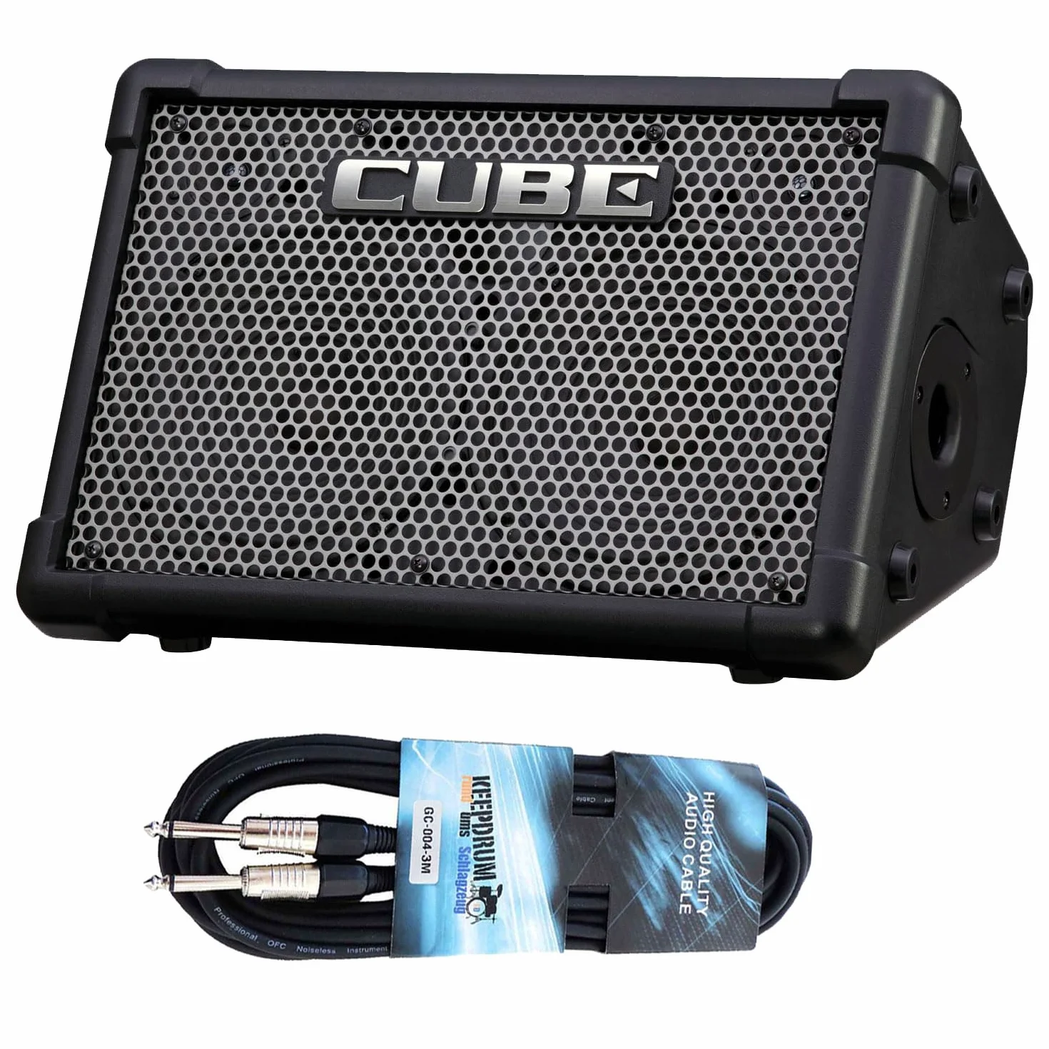 Roland Cube Street EX wzmacniacz gitarowy Mini-PA z kablem keepdrum jack